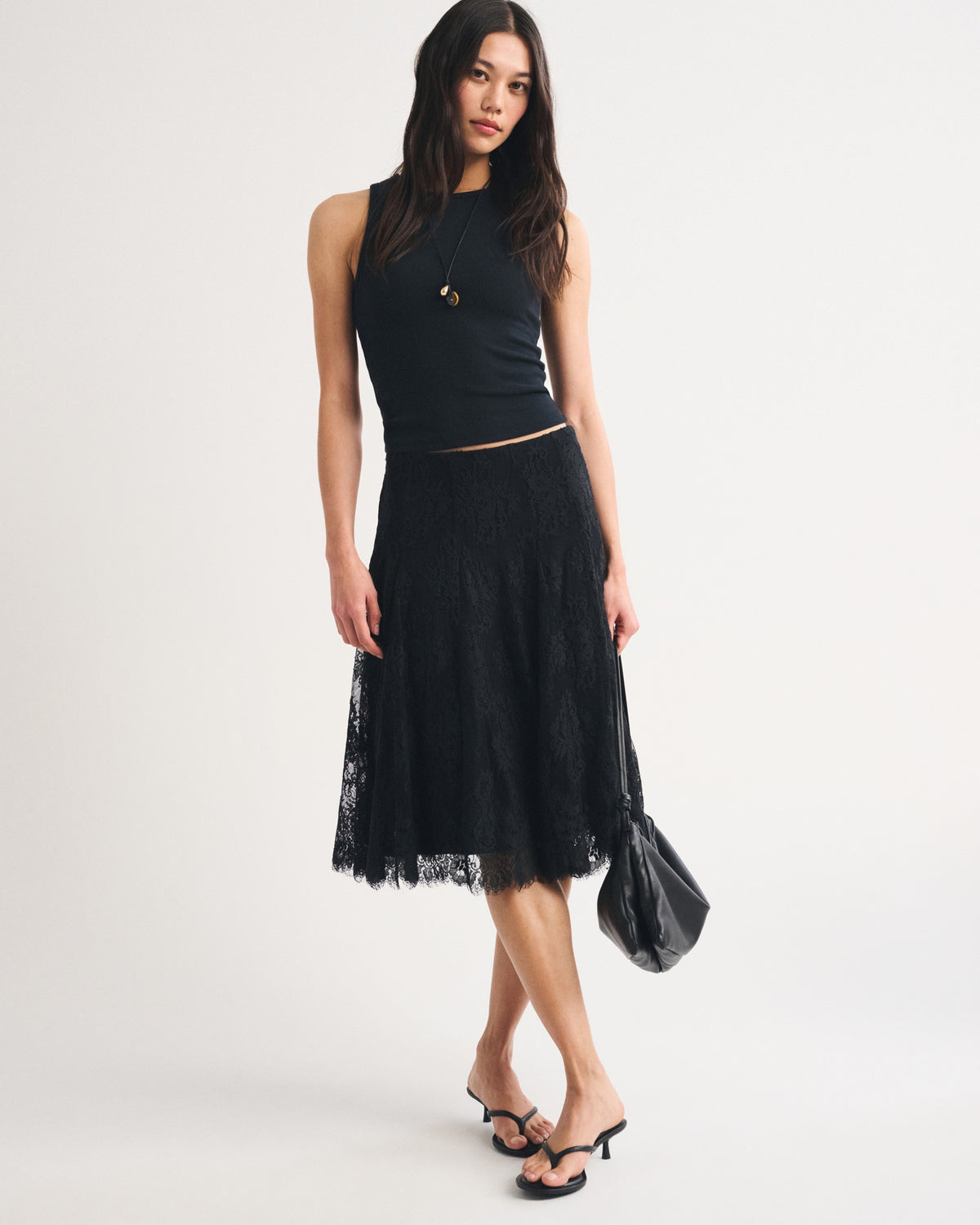 Abercrombie Lace Midi Skirt