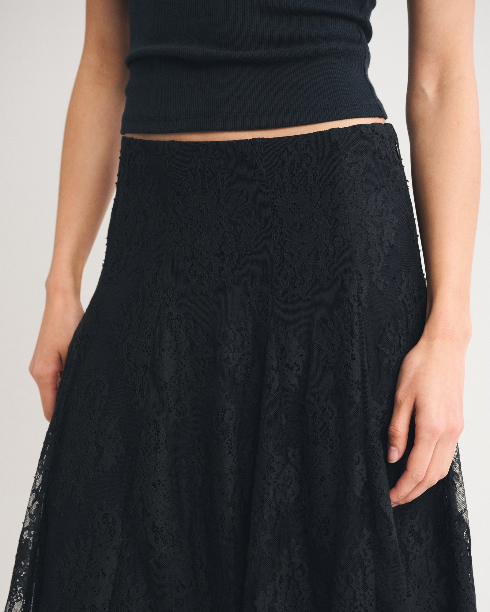 Abercrombie Lace Midi Skirt