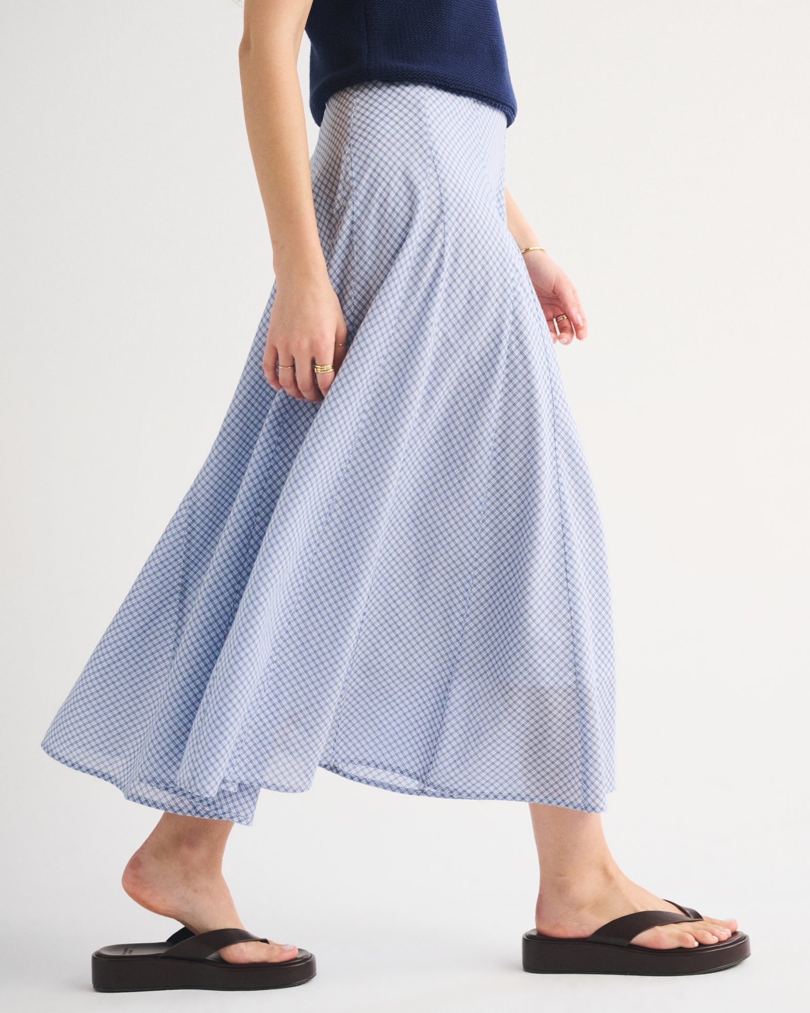 Abercrombie 100% Cotton High Rise Maxi Skirt