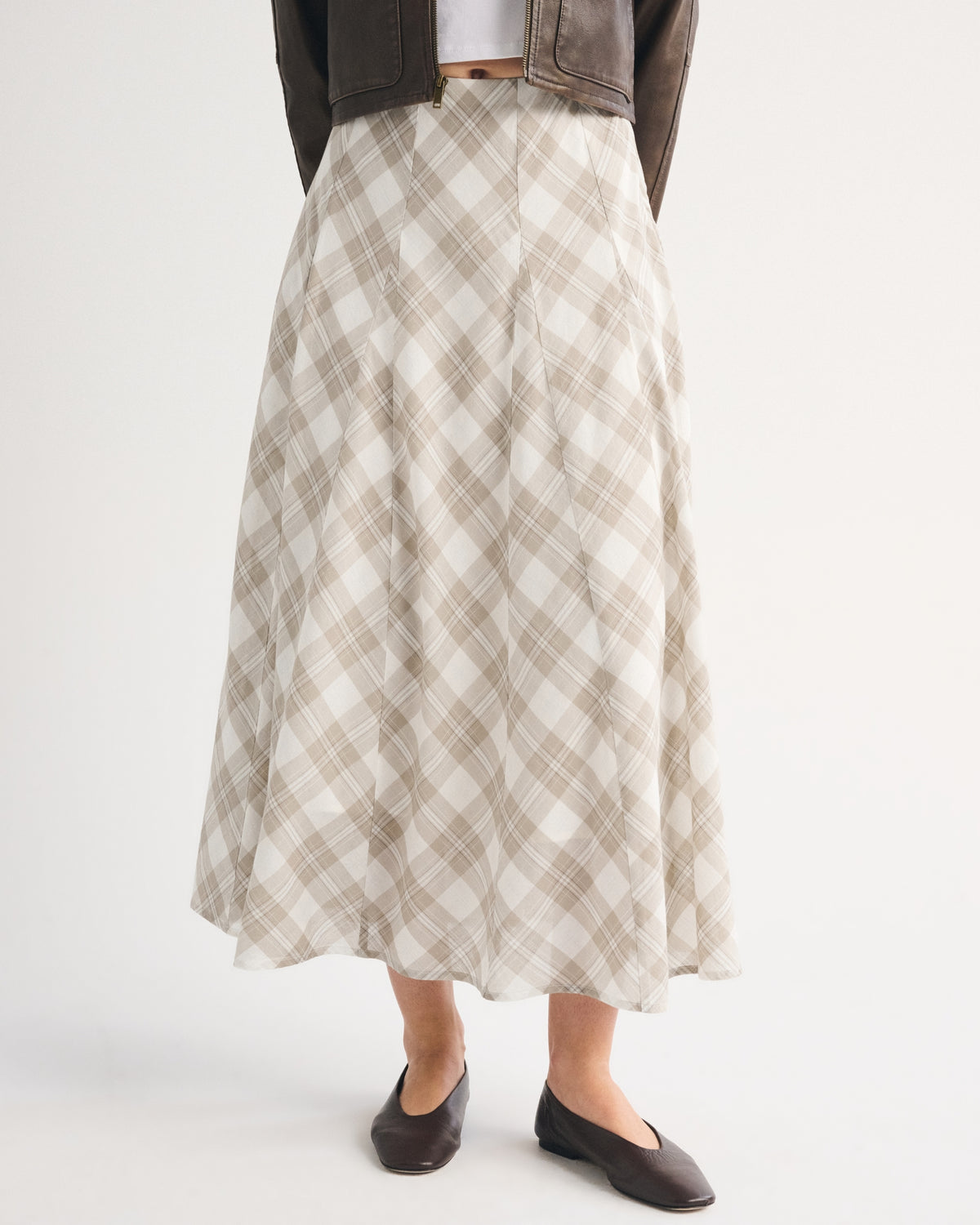 Abercrombie 100% Cotton High Rise Maxi Skirt