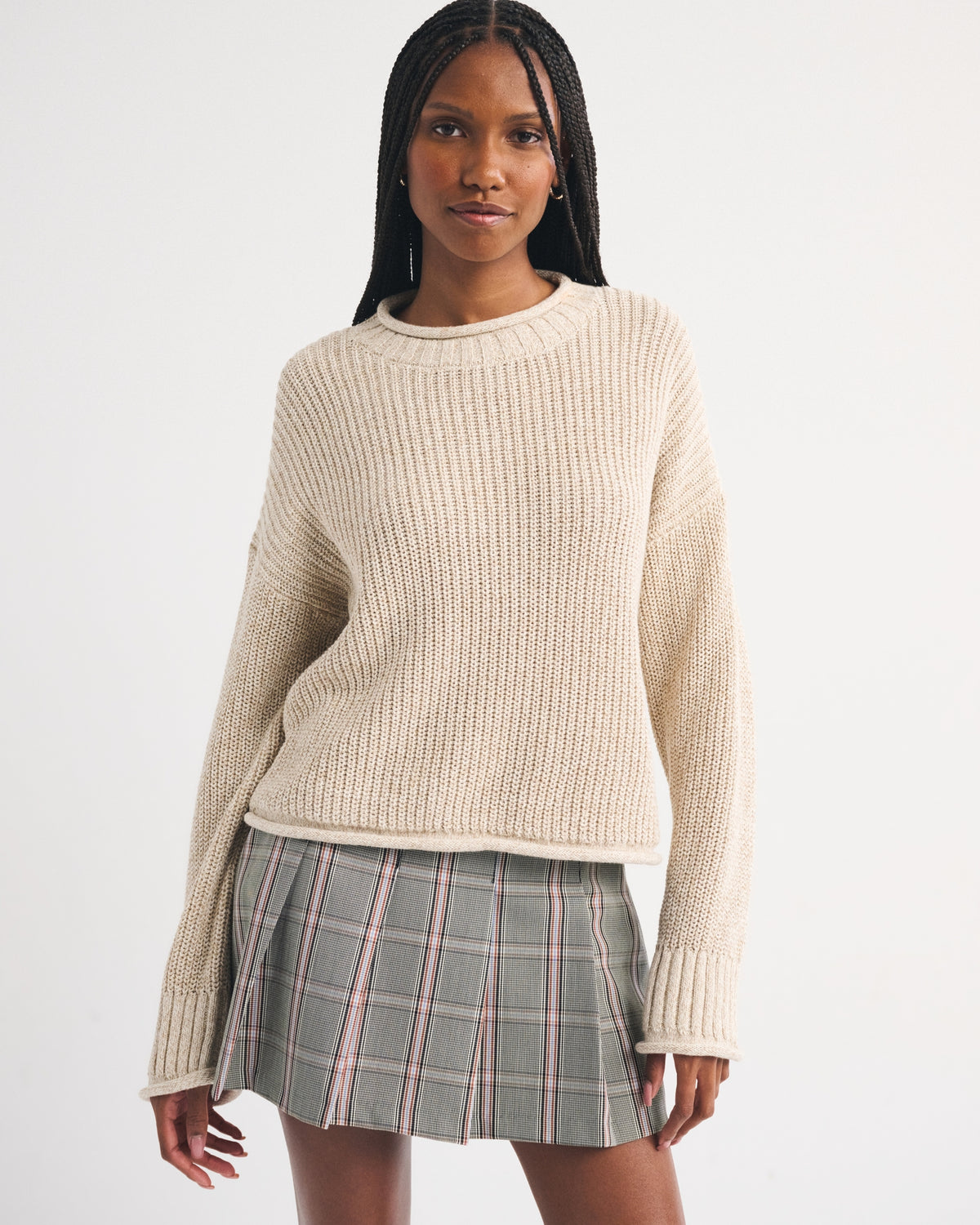 Abercrombie Pleated Tailored Mini Skort