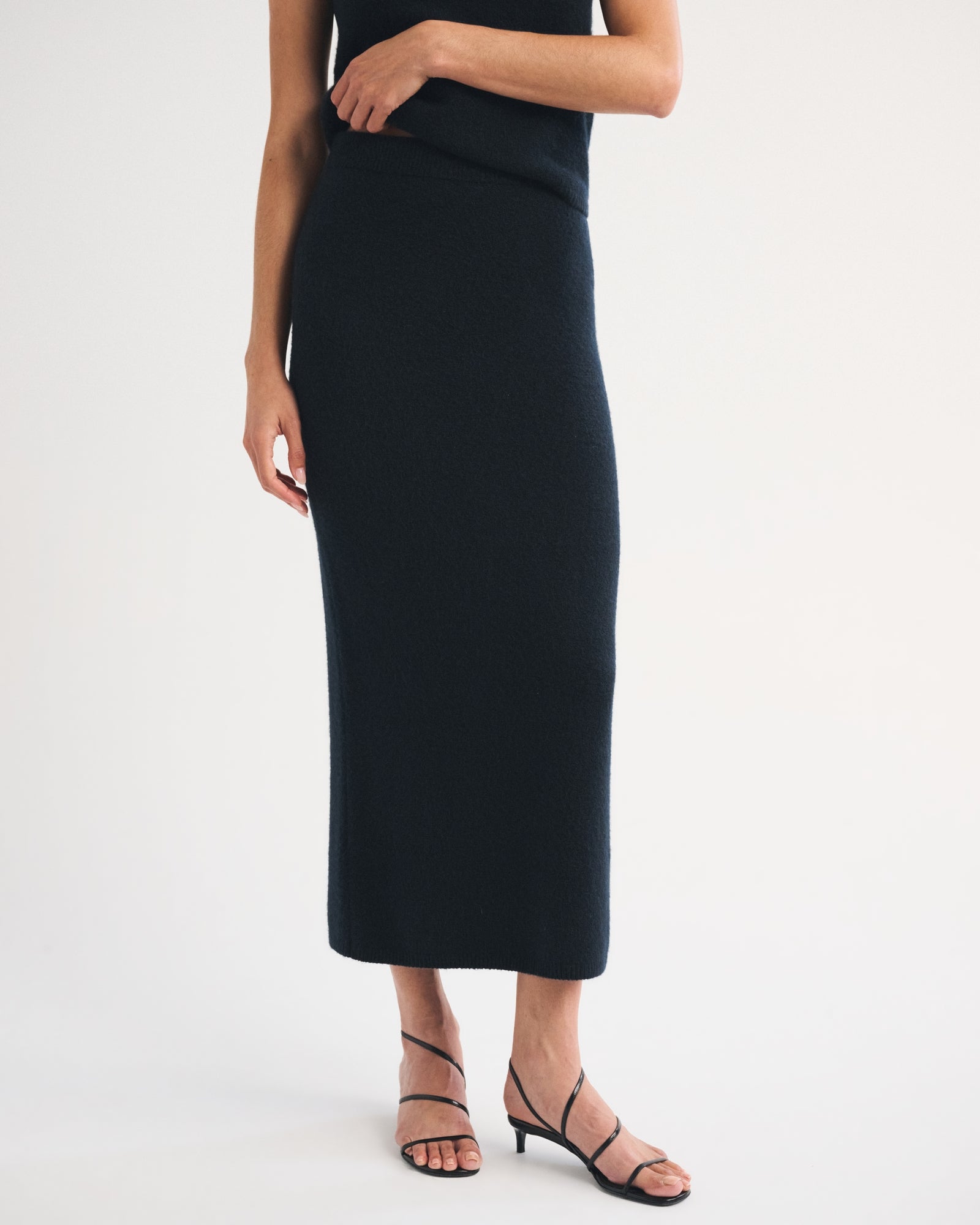 Abercrombie Merino Wool-Blend High Rise Sweater Maxi Skirt