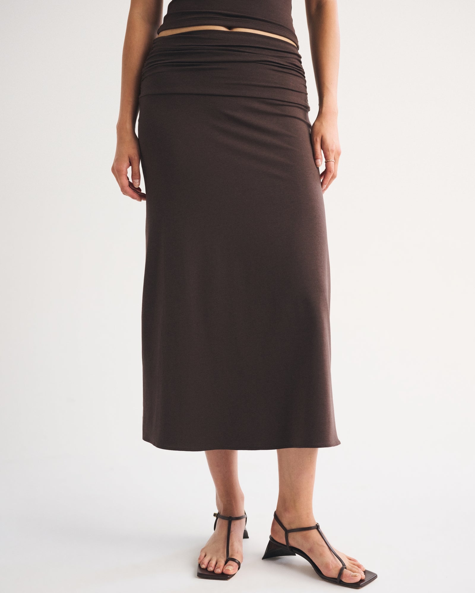 Abercrombie Drop-Waist Maxi Skirt