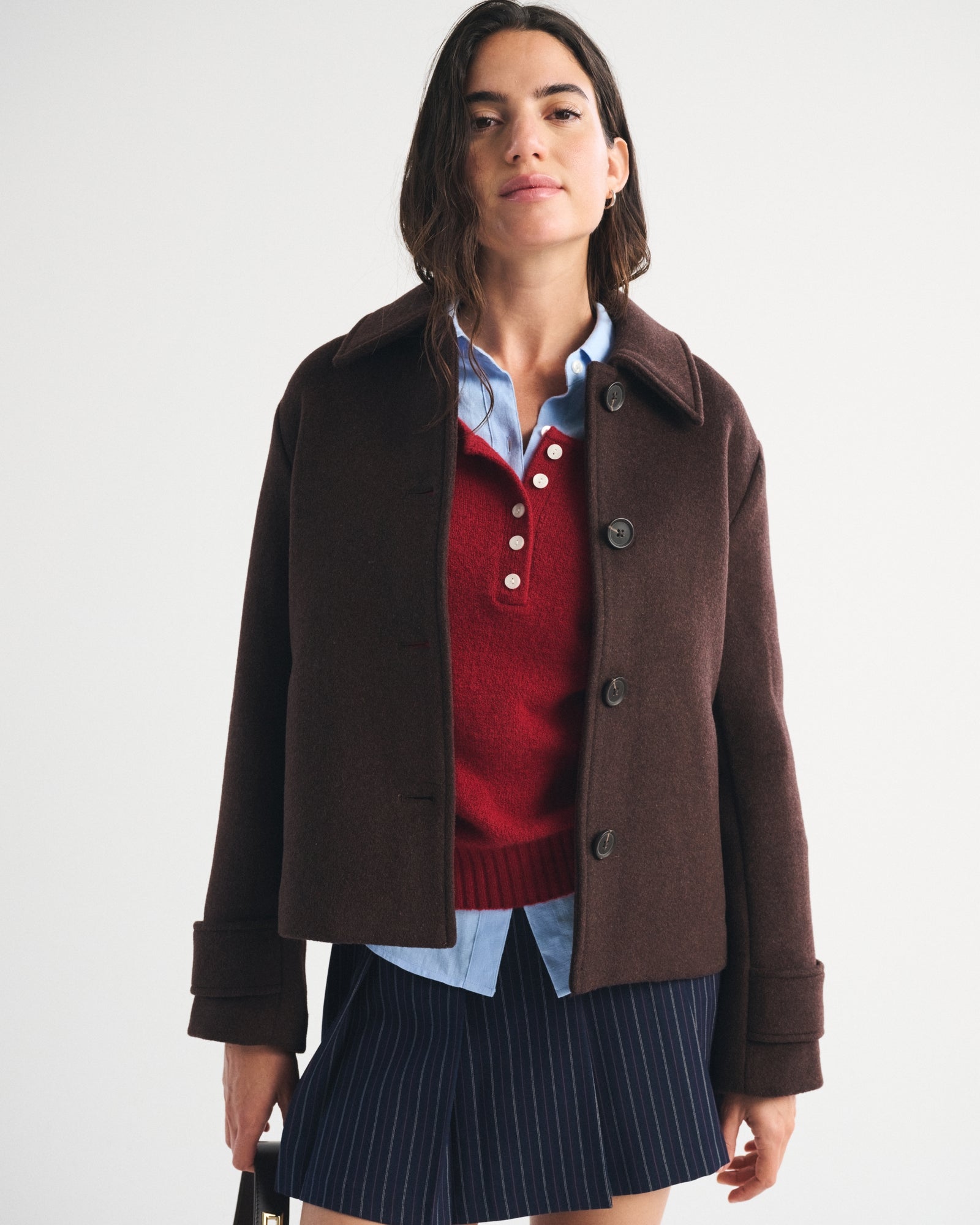 Abercrombie Short Wool-Blend Coat