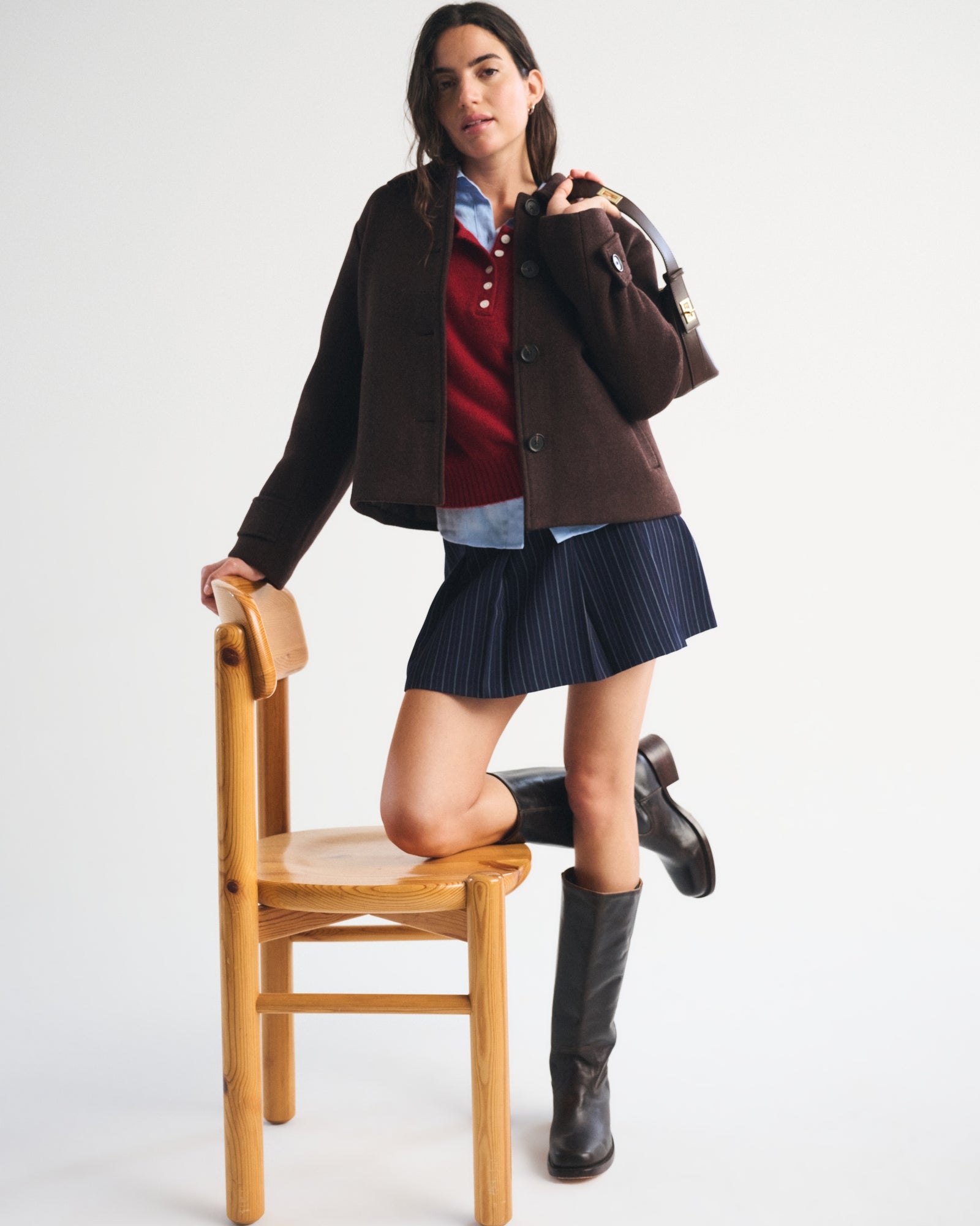 Abercrombie Short Wool-Blend Coat