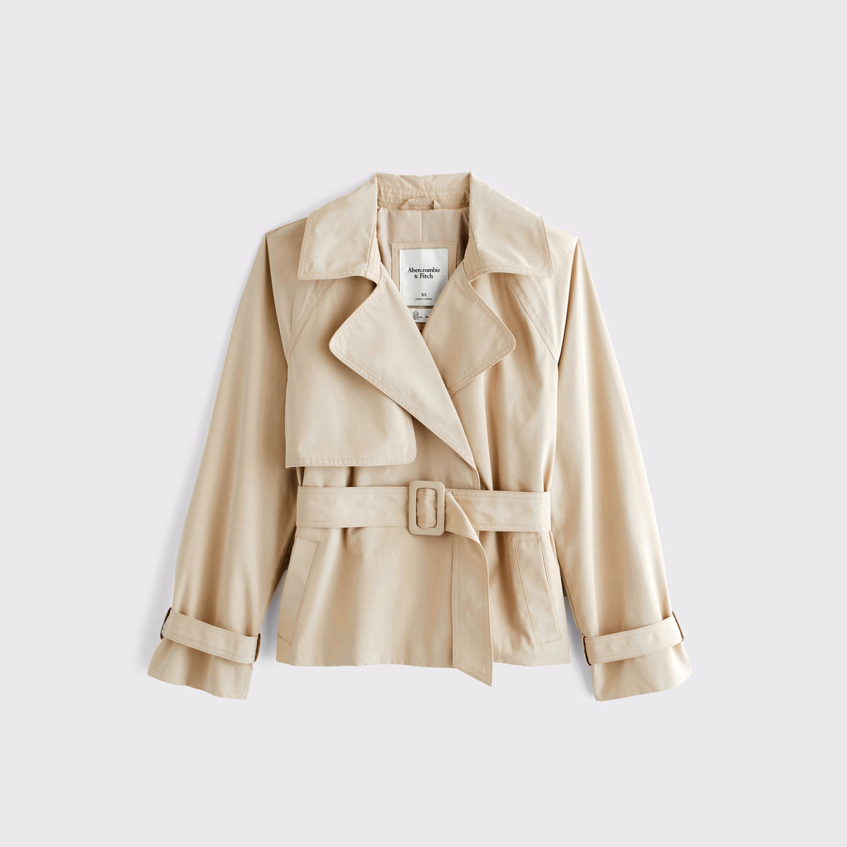 Abercrombie Short Belted Trench Coat