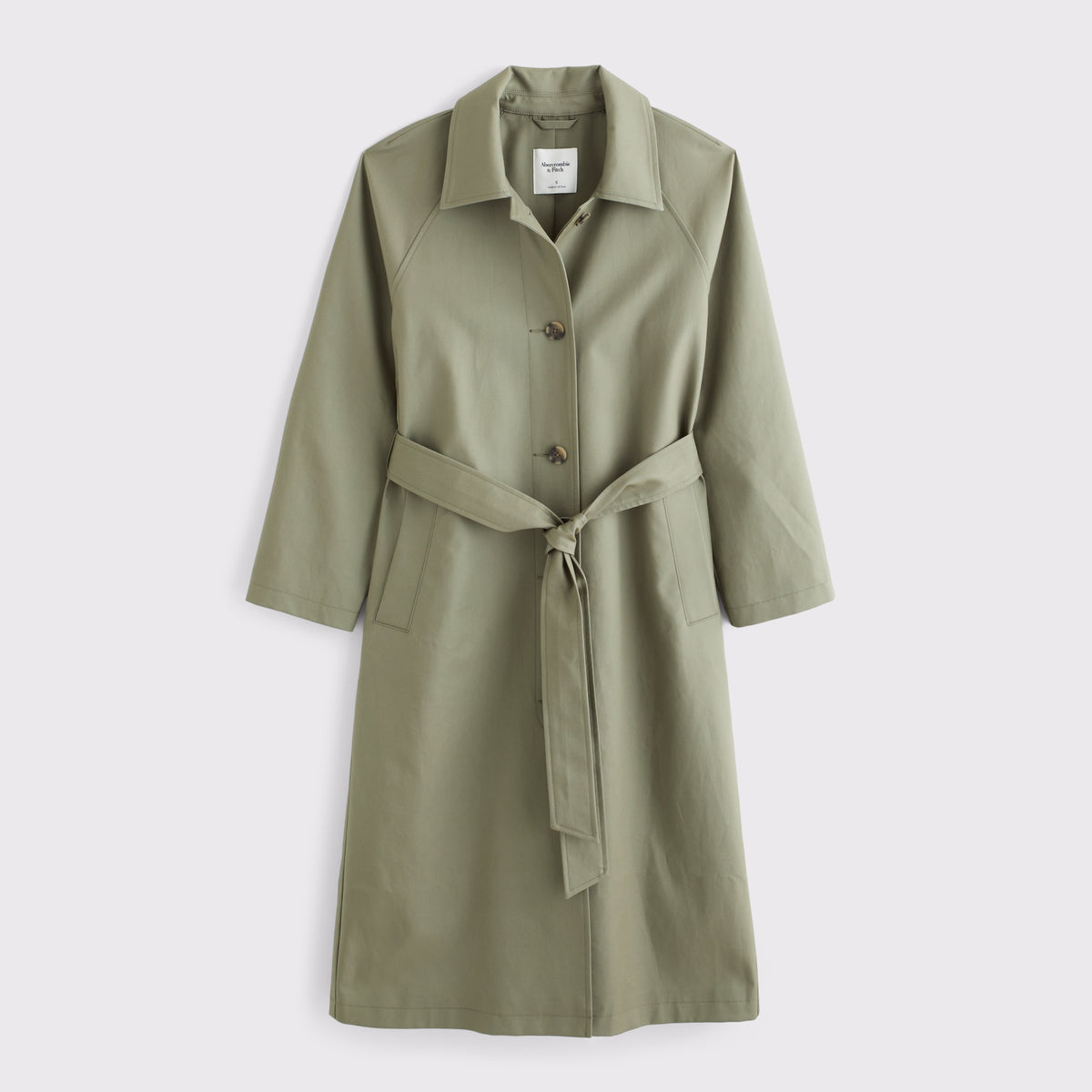 Abercrombie 100% Cotton 2-in-1 Reversible Long Mac Coat