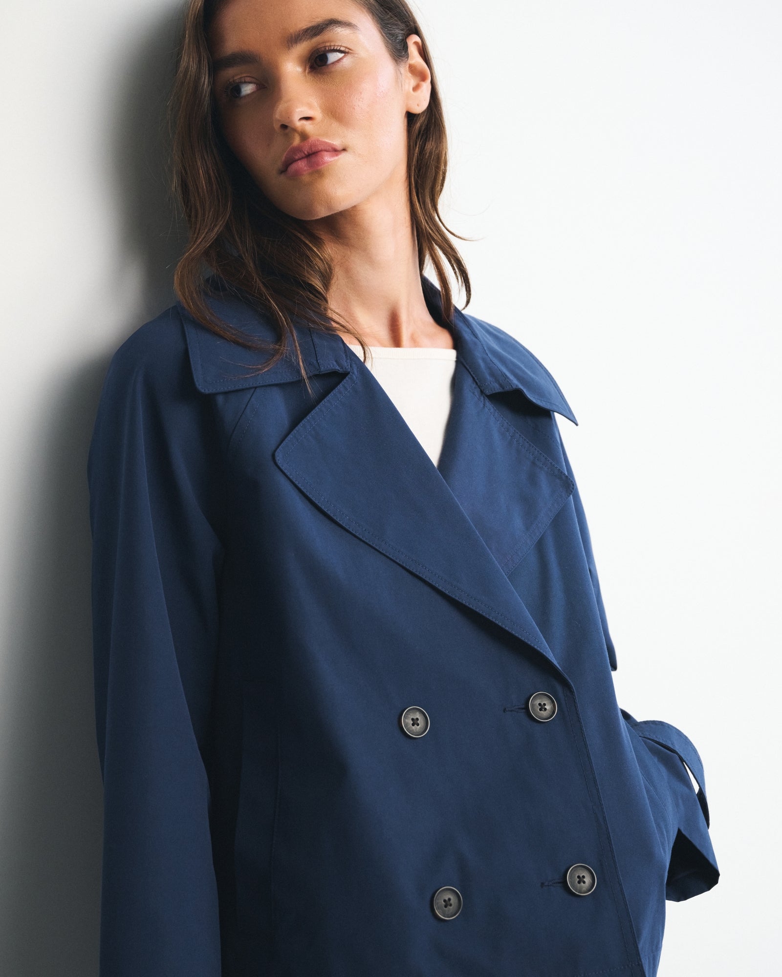 Abercrombie A&F Carrie Short Trench Coat