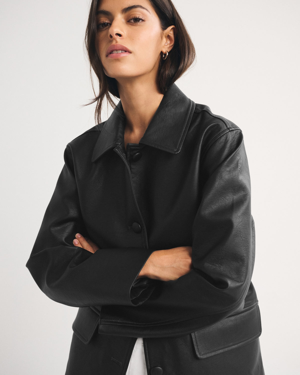 Abercrombie Vegan Leather Jacket