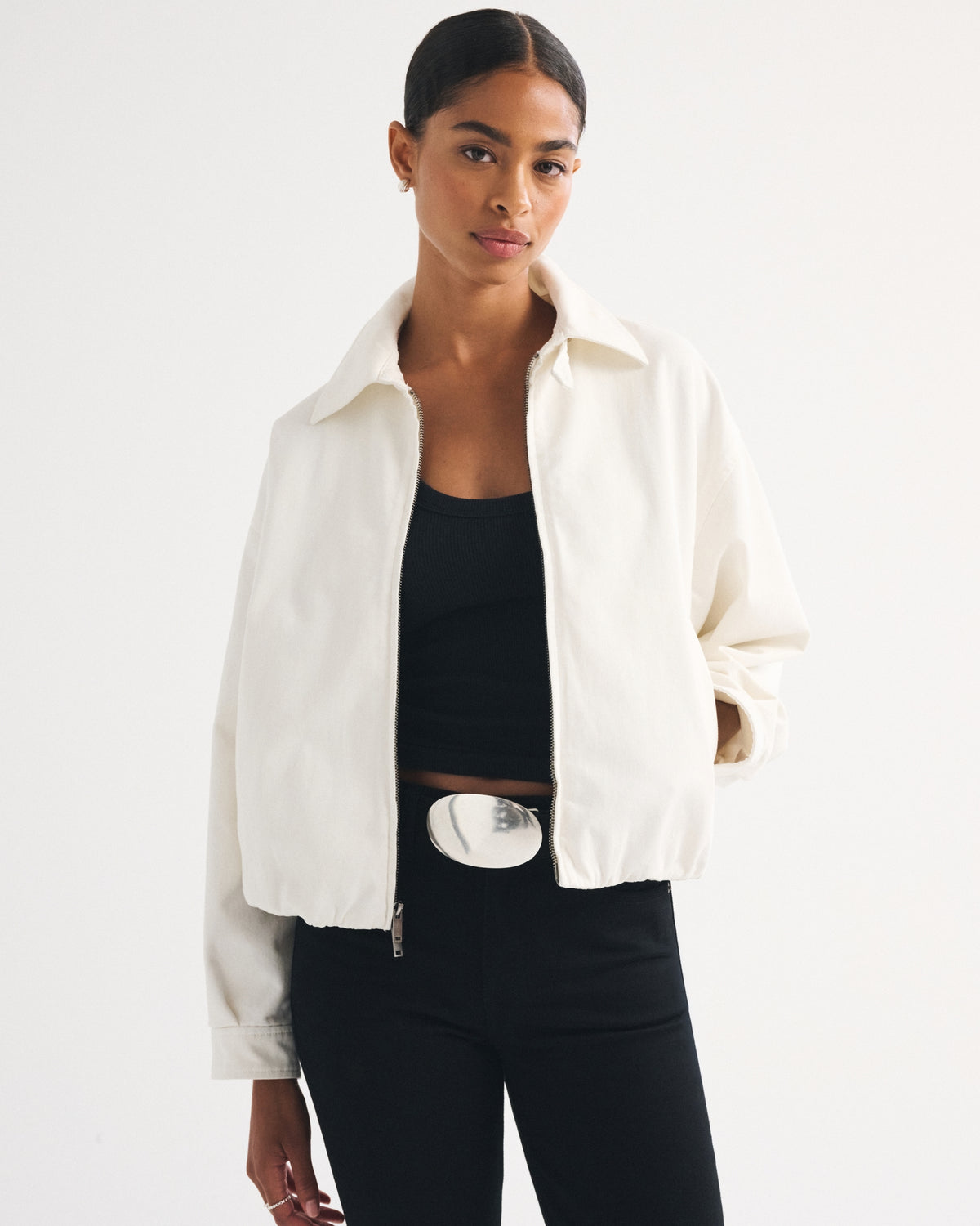 Abercrombie 100% Cotton Twill Collared Jacket