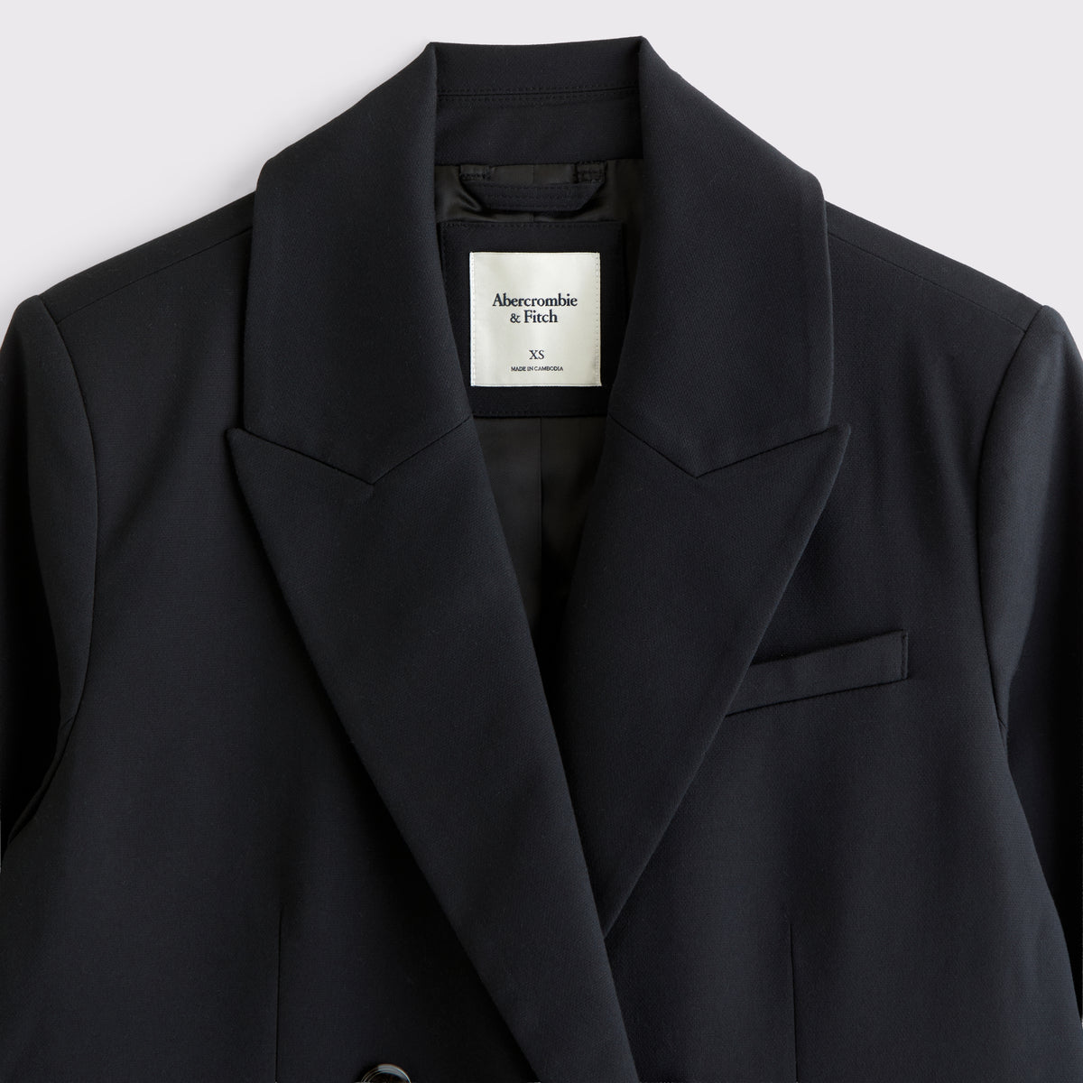 Abercrombie Relaxed Double-Breasted Blazer