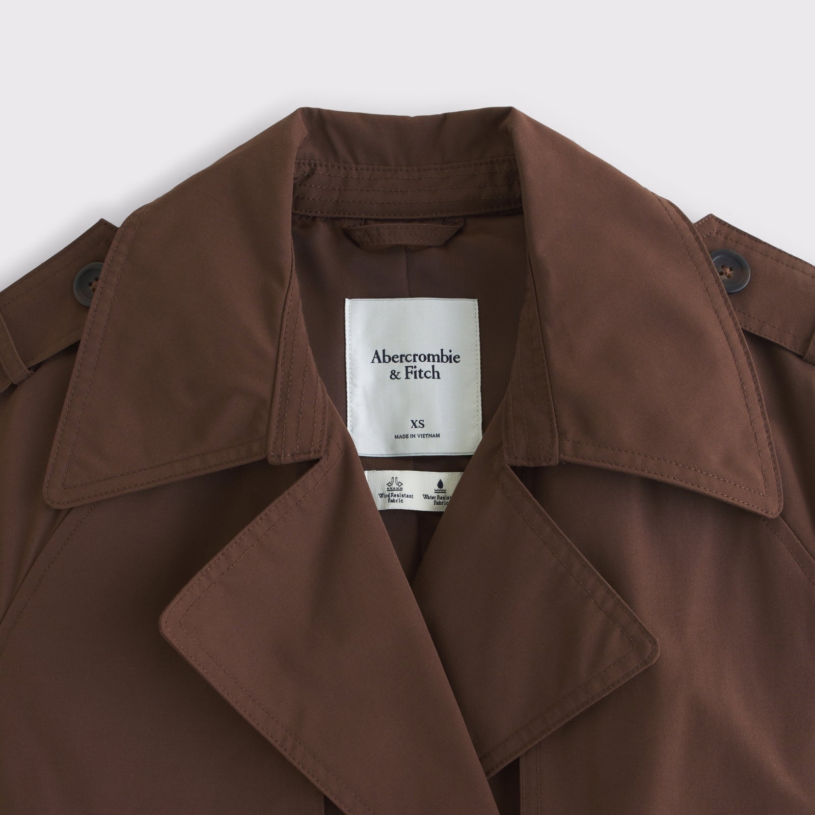 Abercrombie A&F Carrie Long Trench Coat