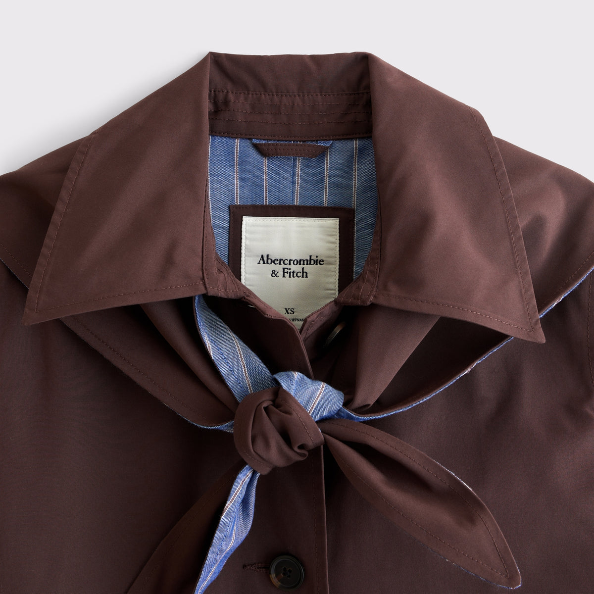 Abercrombie A-Line Removable Scarf Trench Coat
