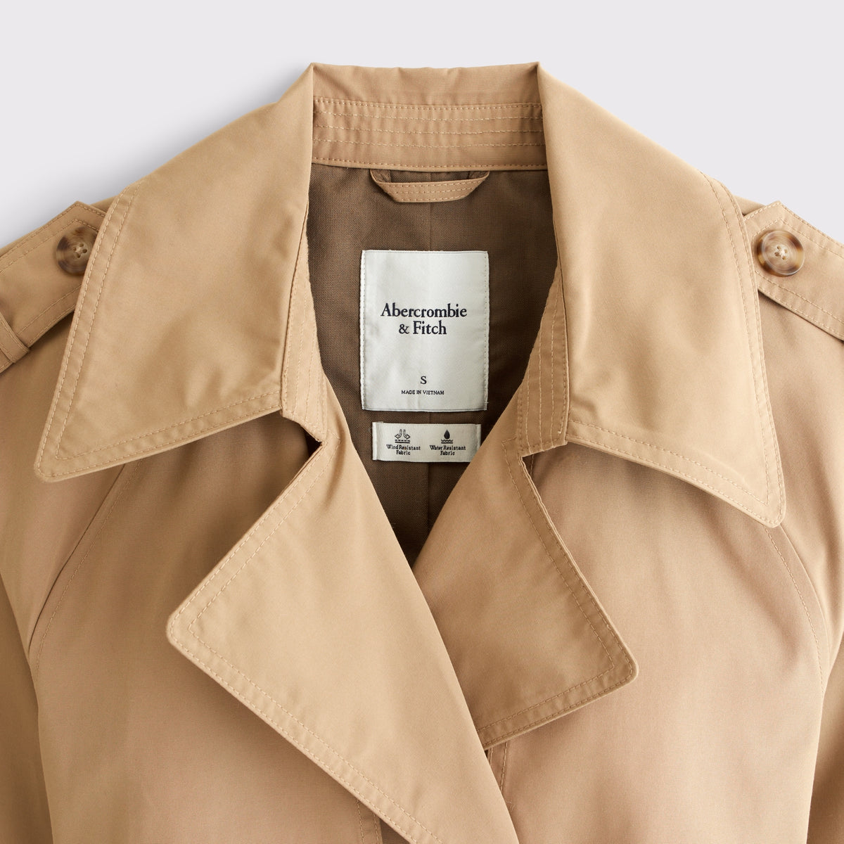 Abercrombie A&F Carrie Long Trench Coat