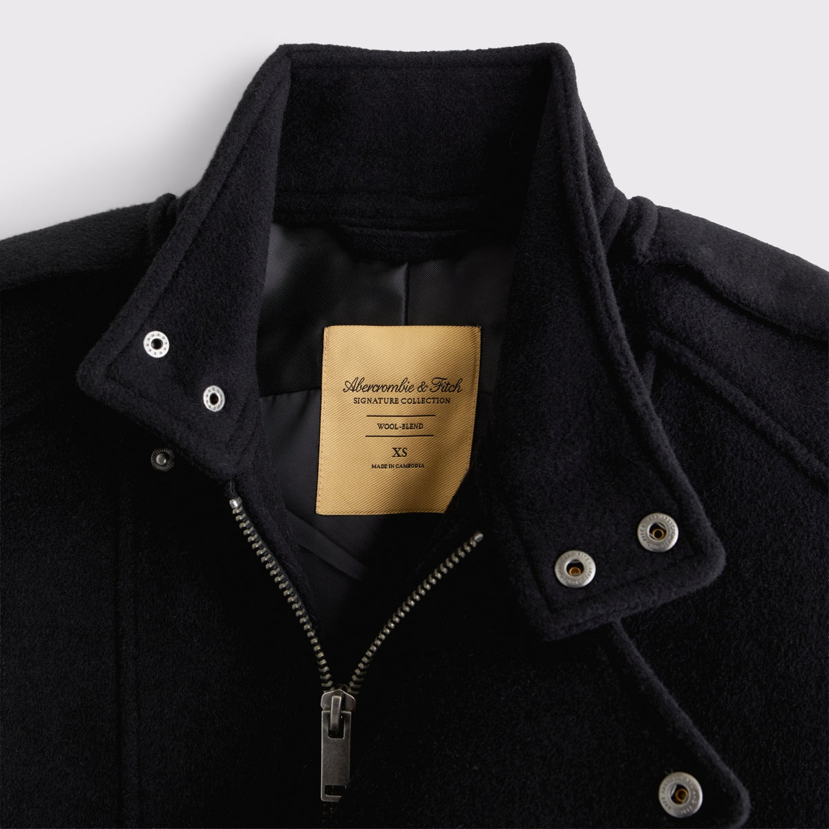 Abercrombie A&F West Village Wool-Blend Bomber