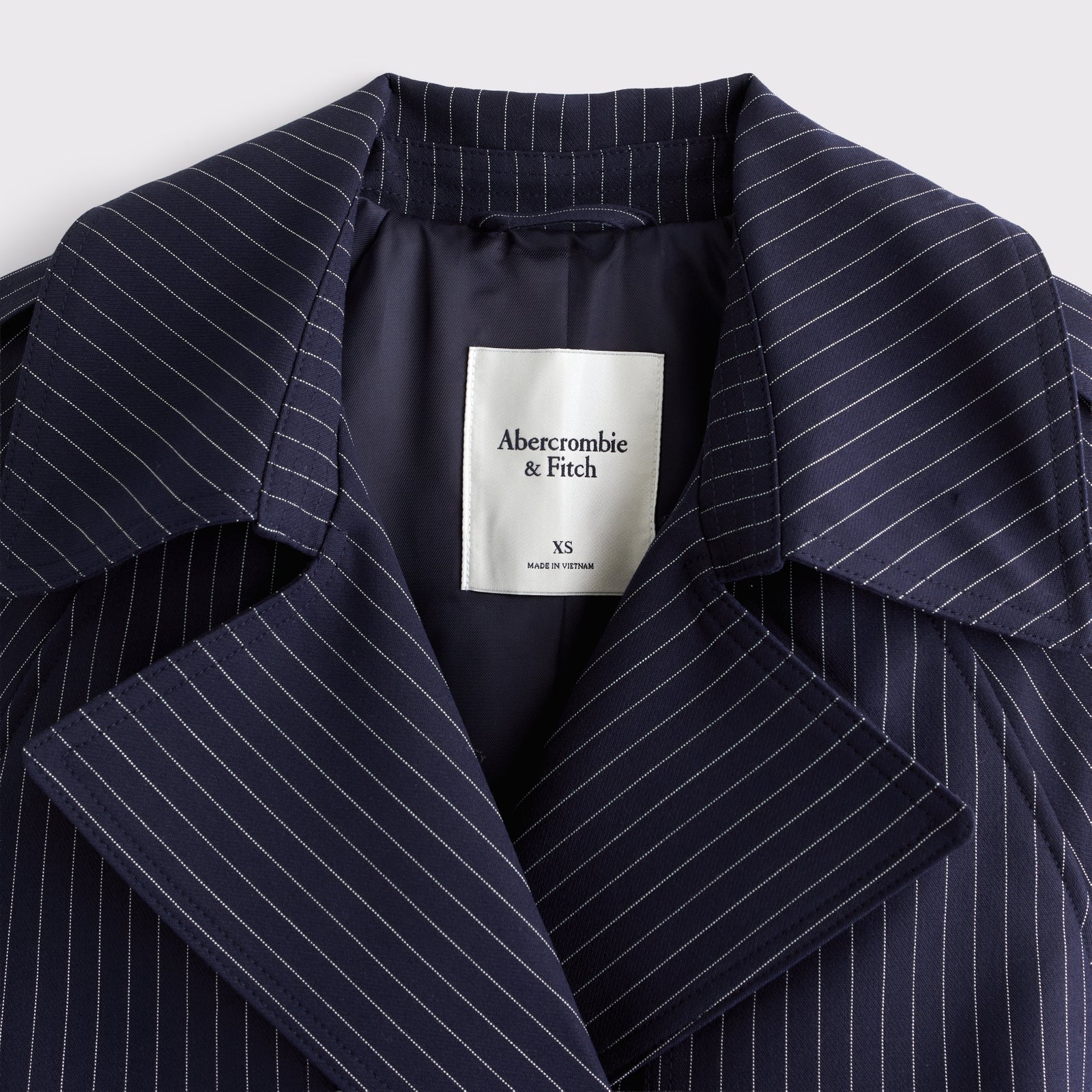 Abercrombie A&F Carrie Menswear Long Trench Coat