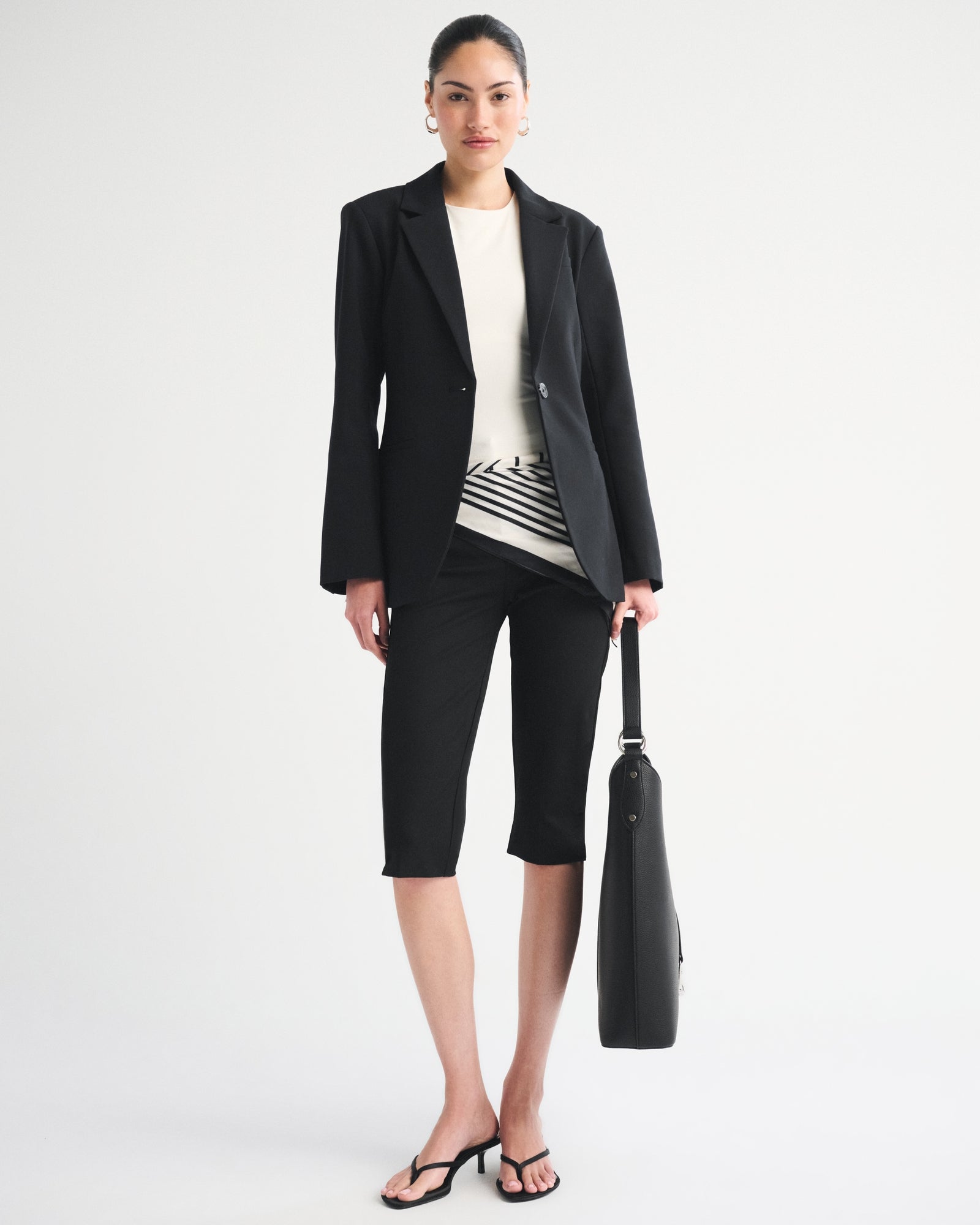 Abercrombie Nipped-Waist Suiting Blazer