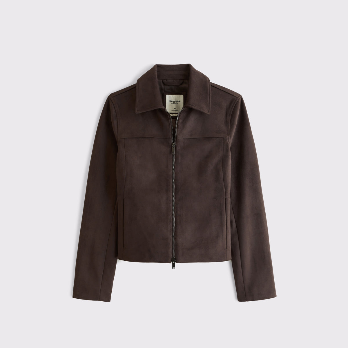 Abercrombie Slim Zip Vegan Suede Jacket