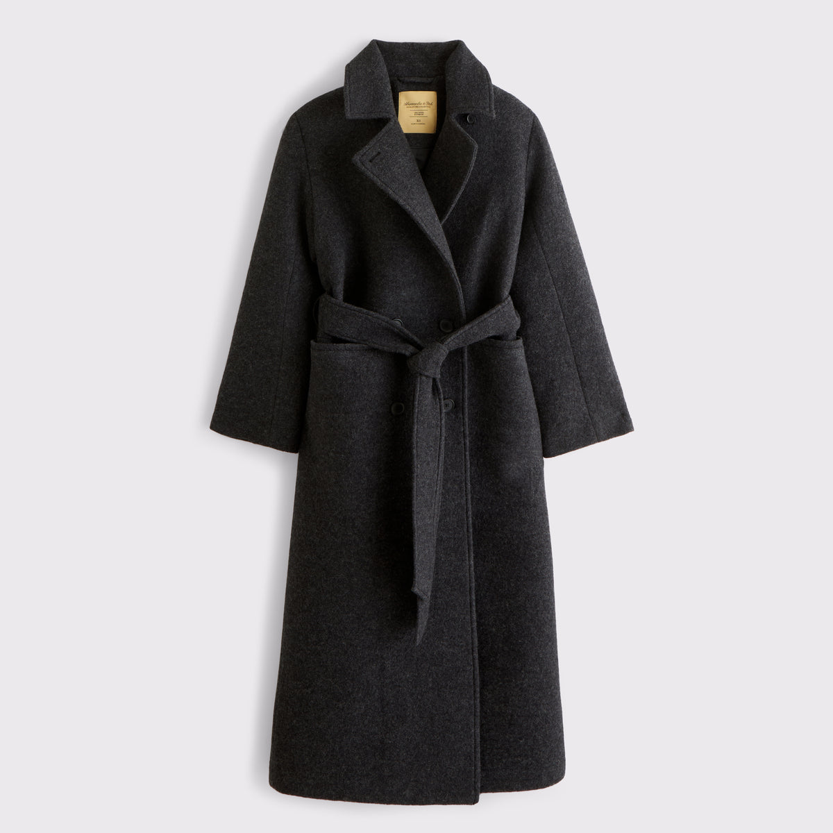 Abercrombie 100% Wool Belted Coat