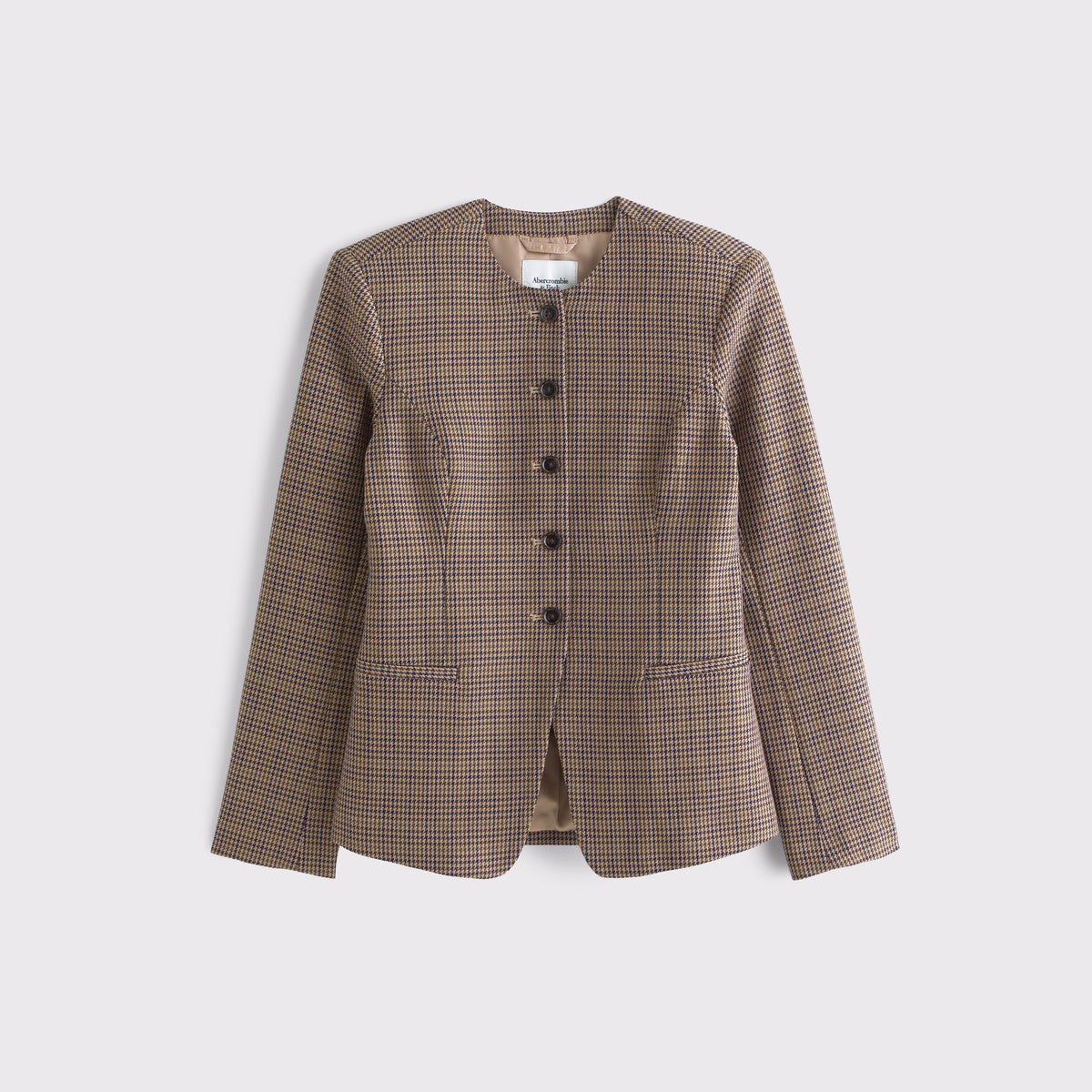 Abercrombie Collarless Suiting Blazer