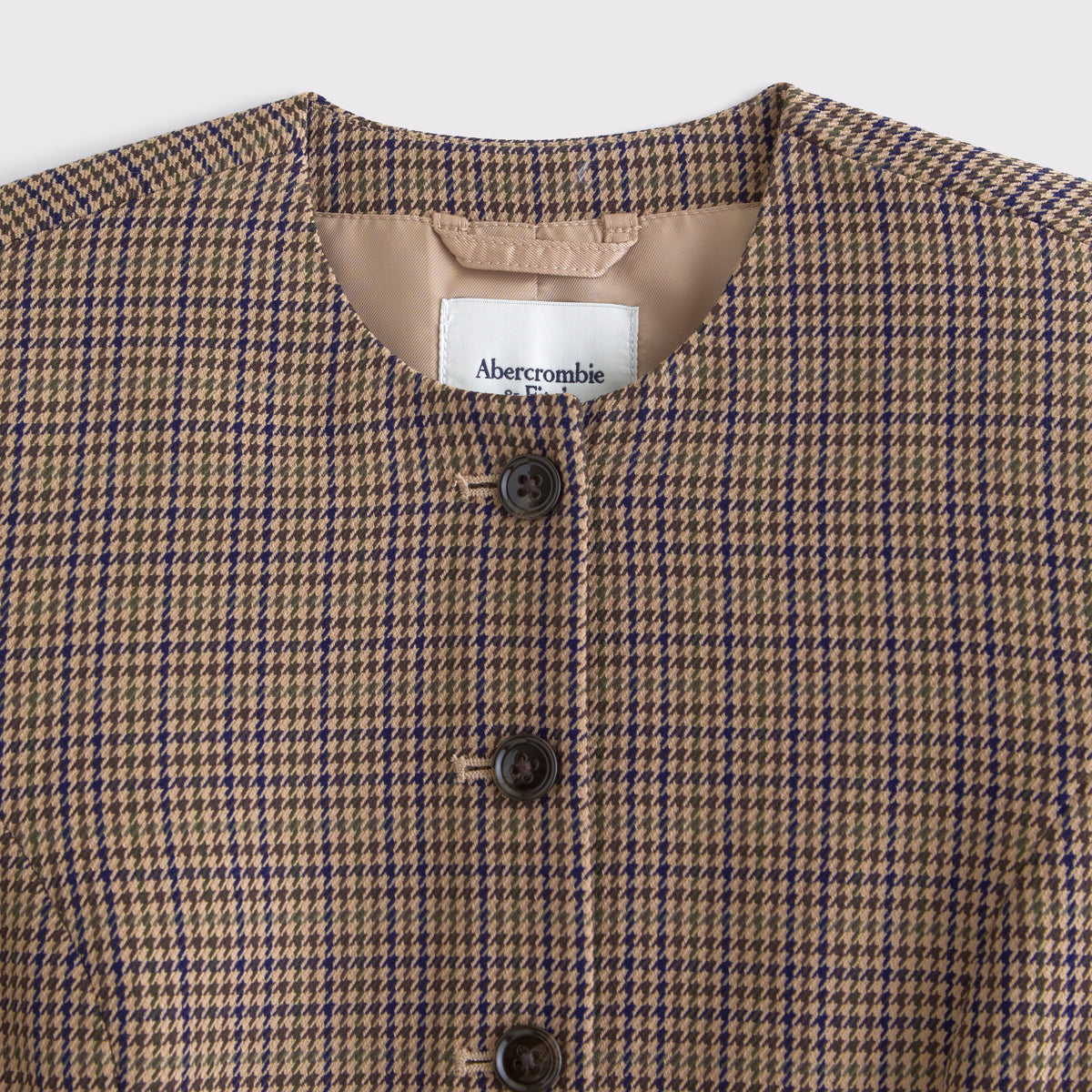 Abercrombie Collarless Suiting Blazer