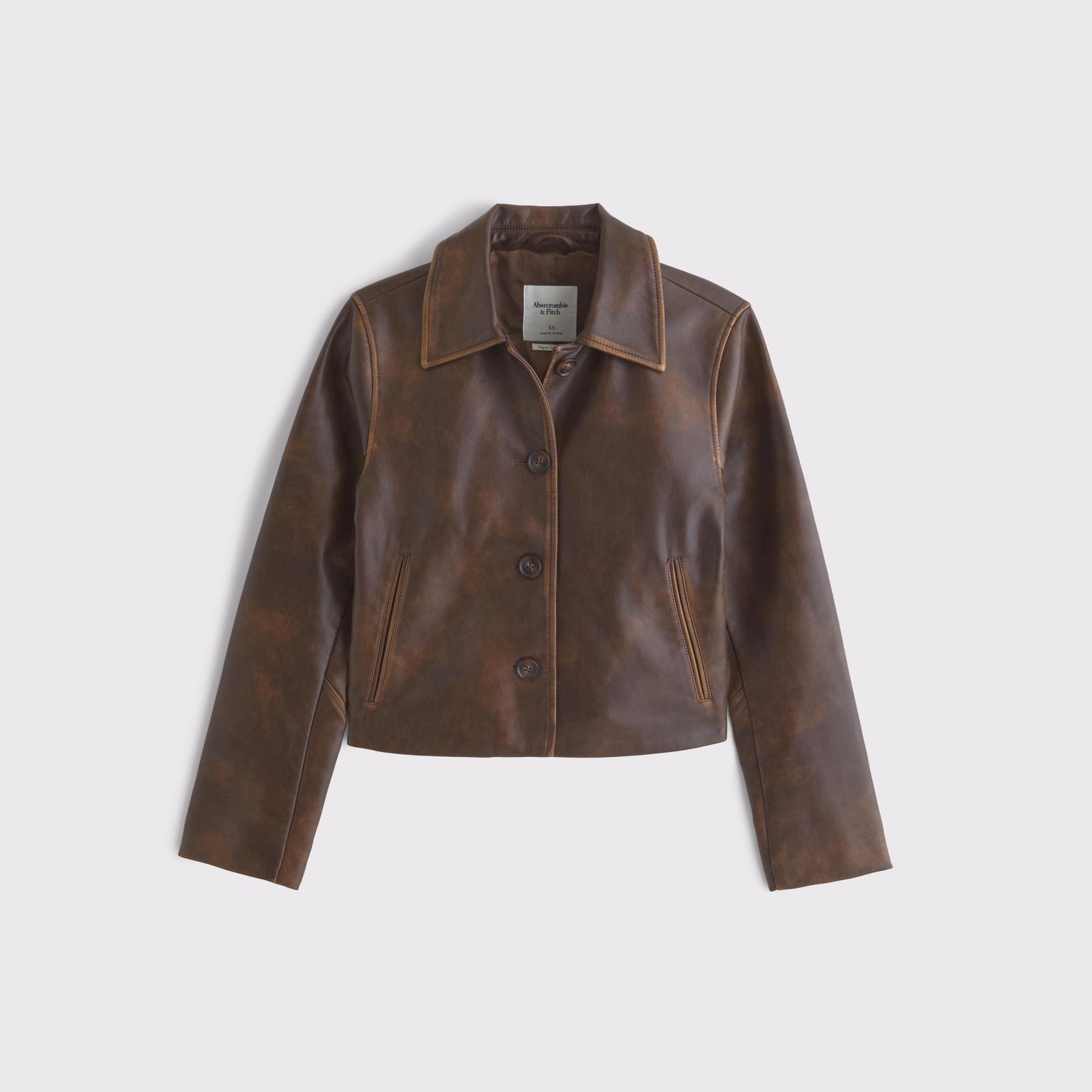 Abercrombie Slim Vegan Leather Jacket