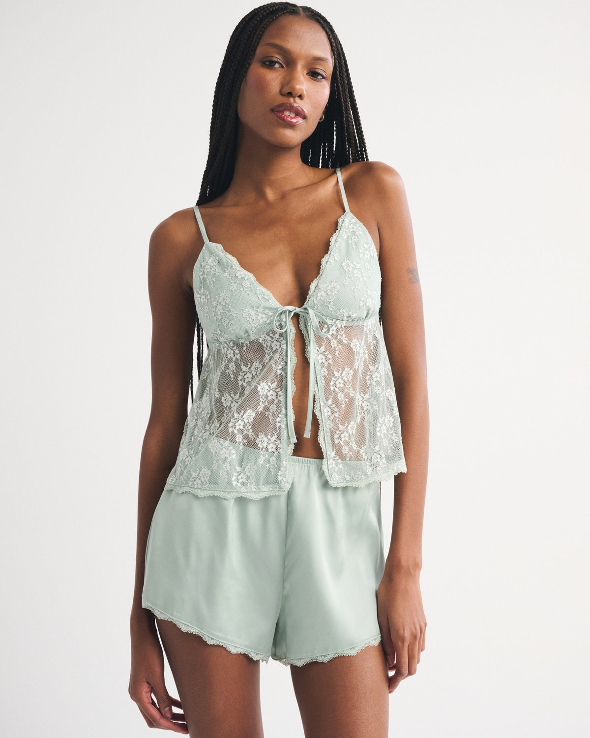 Abercrombie Lace and Satin Sleep Cami