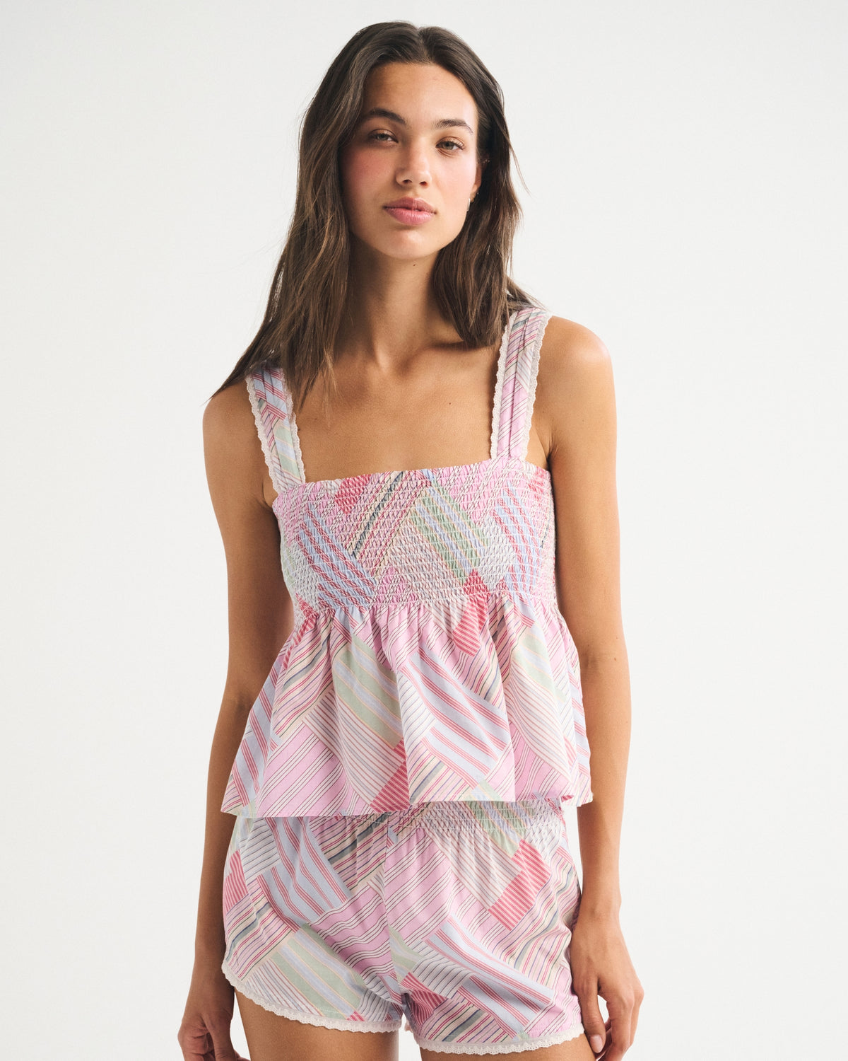 Abercrombie Smocked Sleep Tank