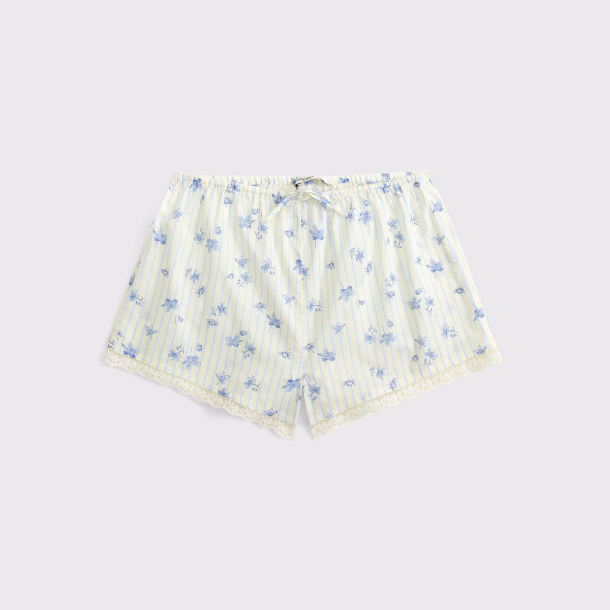 Abercrombie 100% Cotton Lace-Trim Sleep Short