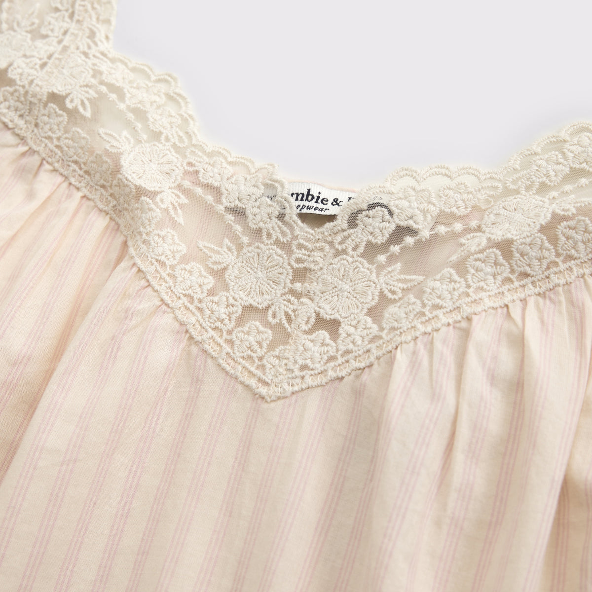 Abercrombie 100% Cotton Lace-Trim Sleep Cami