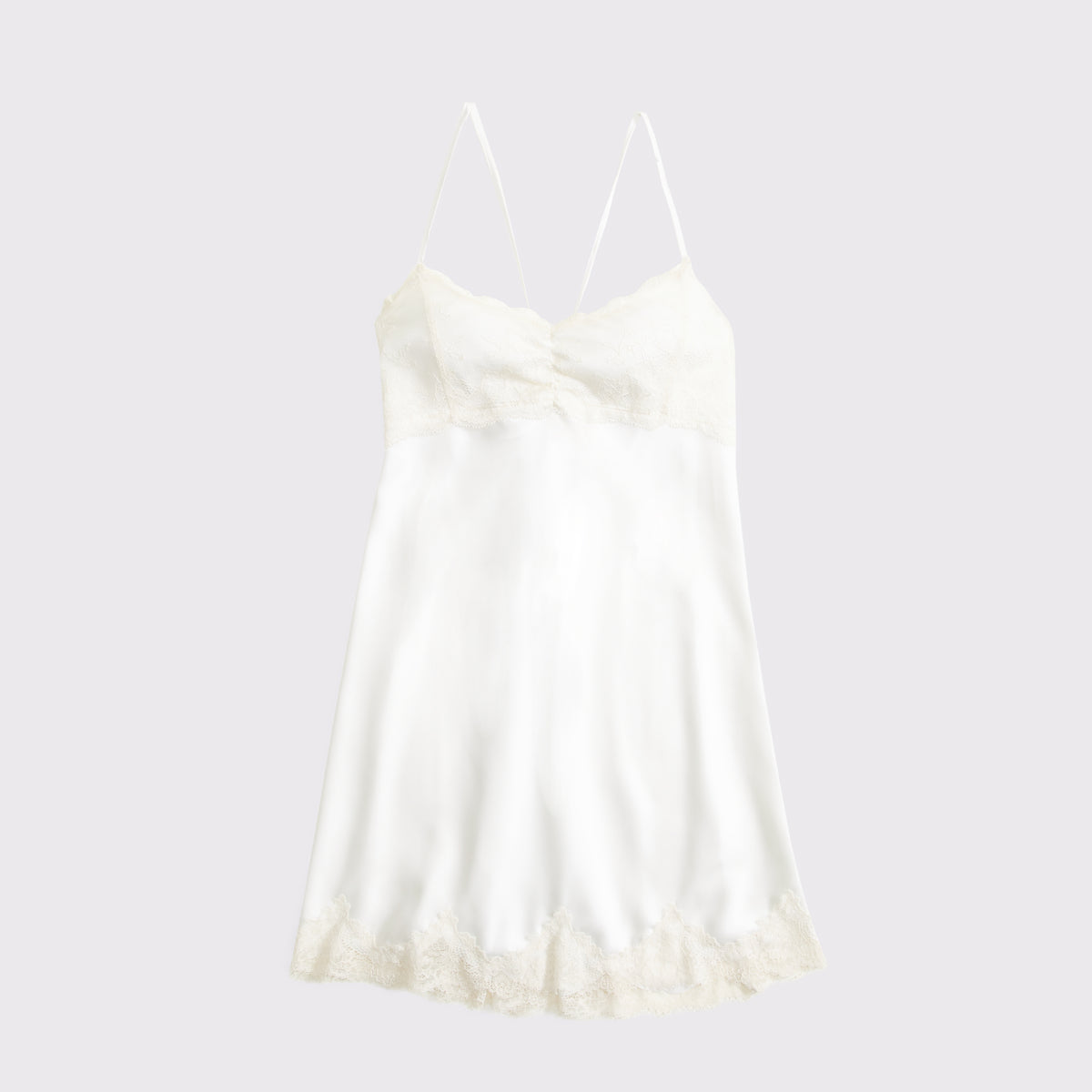 Abercrombie Lace-Trim Satin Nightie