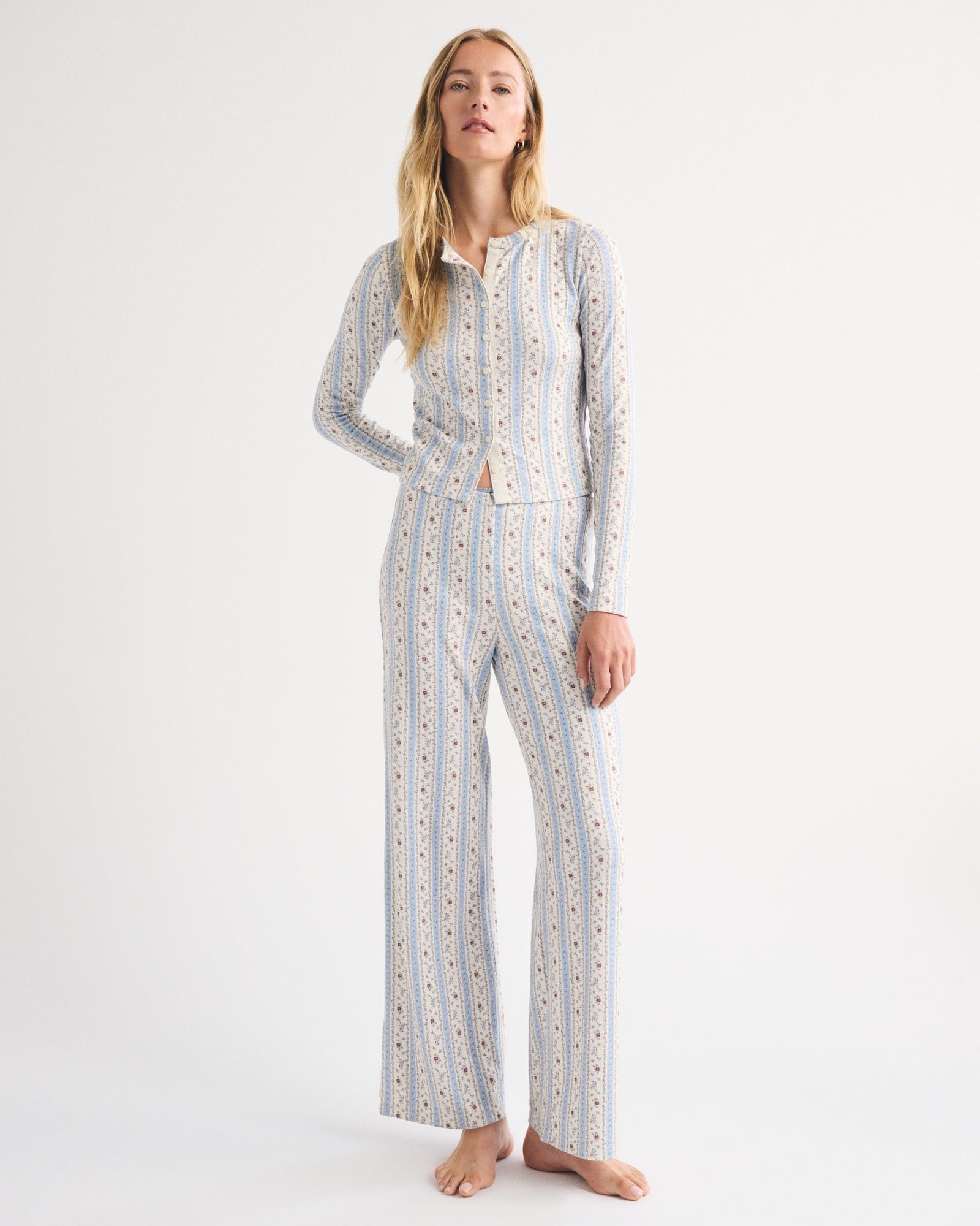 Abercrombie Lace-Trim Waist Sleep Pant
