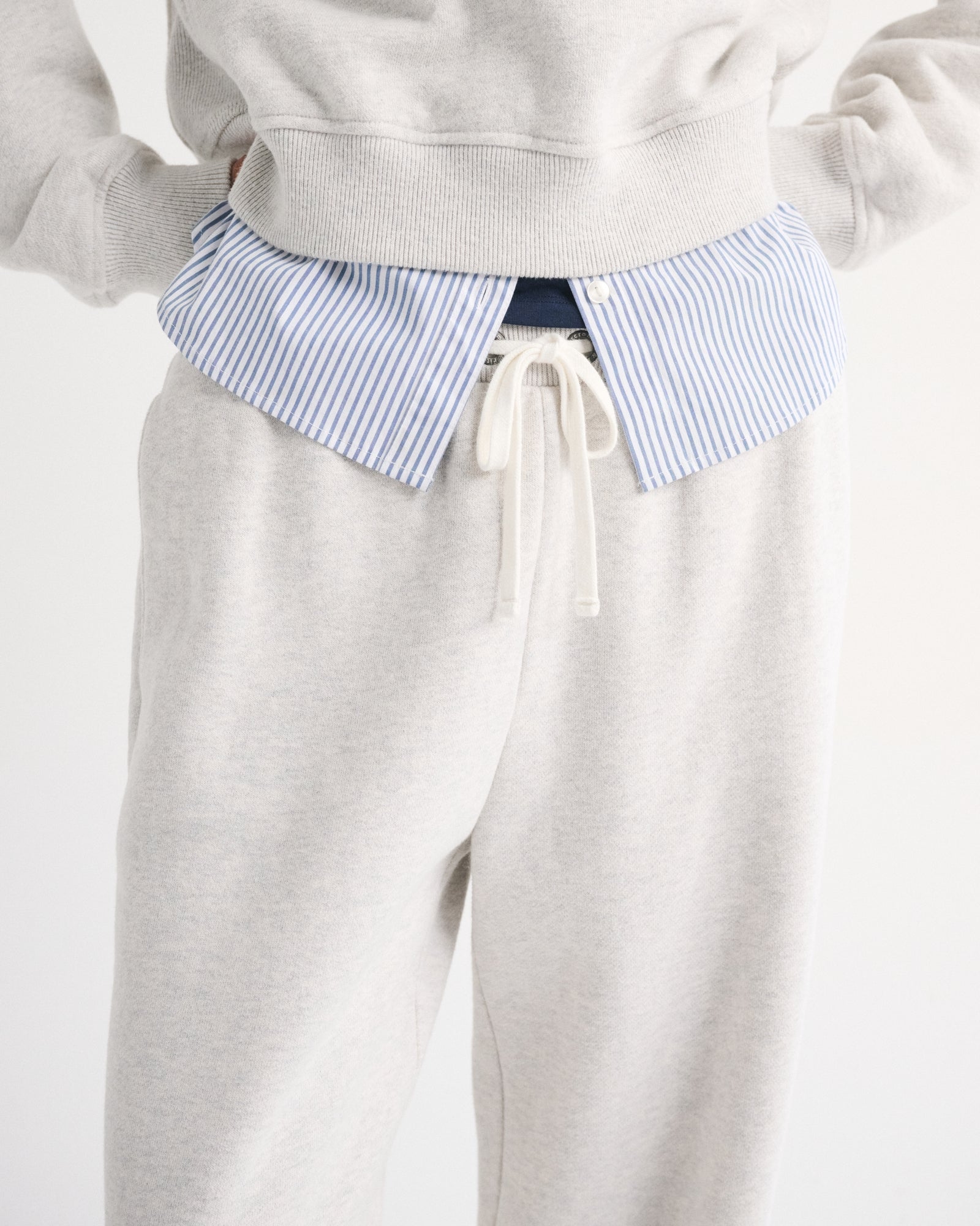 Abercrombie Heritage Heavyweight High Rise Straight Leg Sweatpant