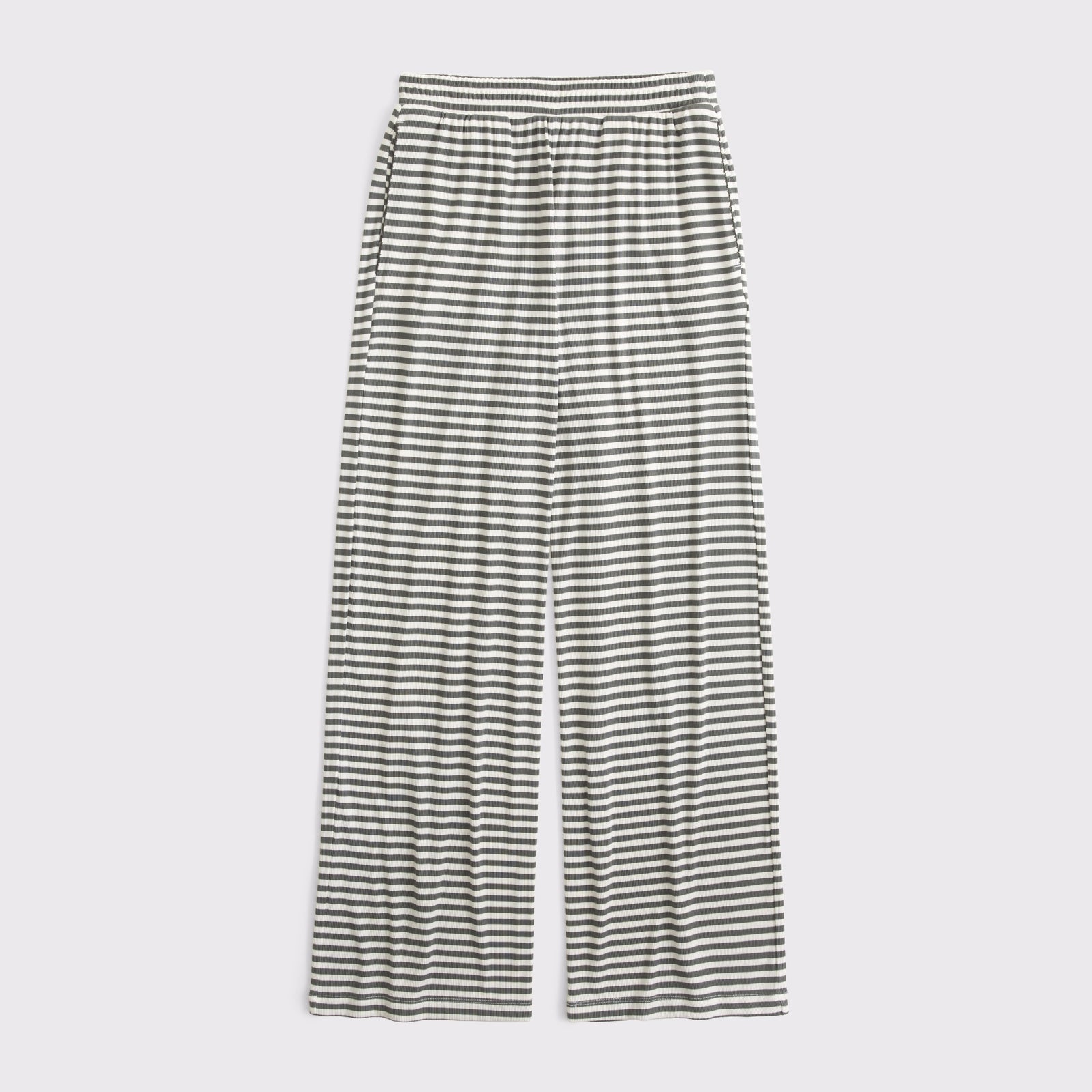 Abercrombie Lounge Ribbed Wide Leg Sweatpant