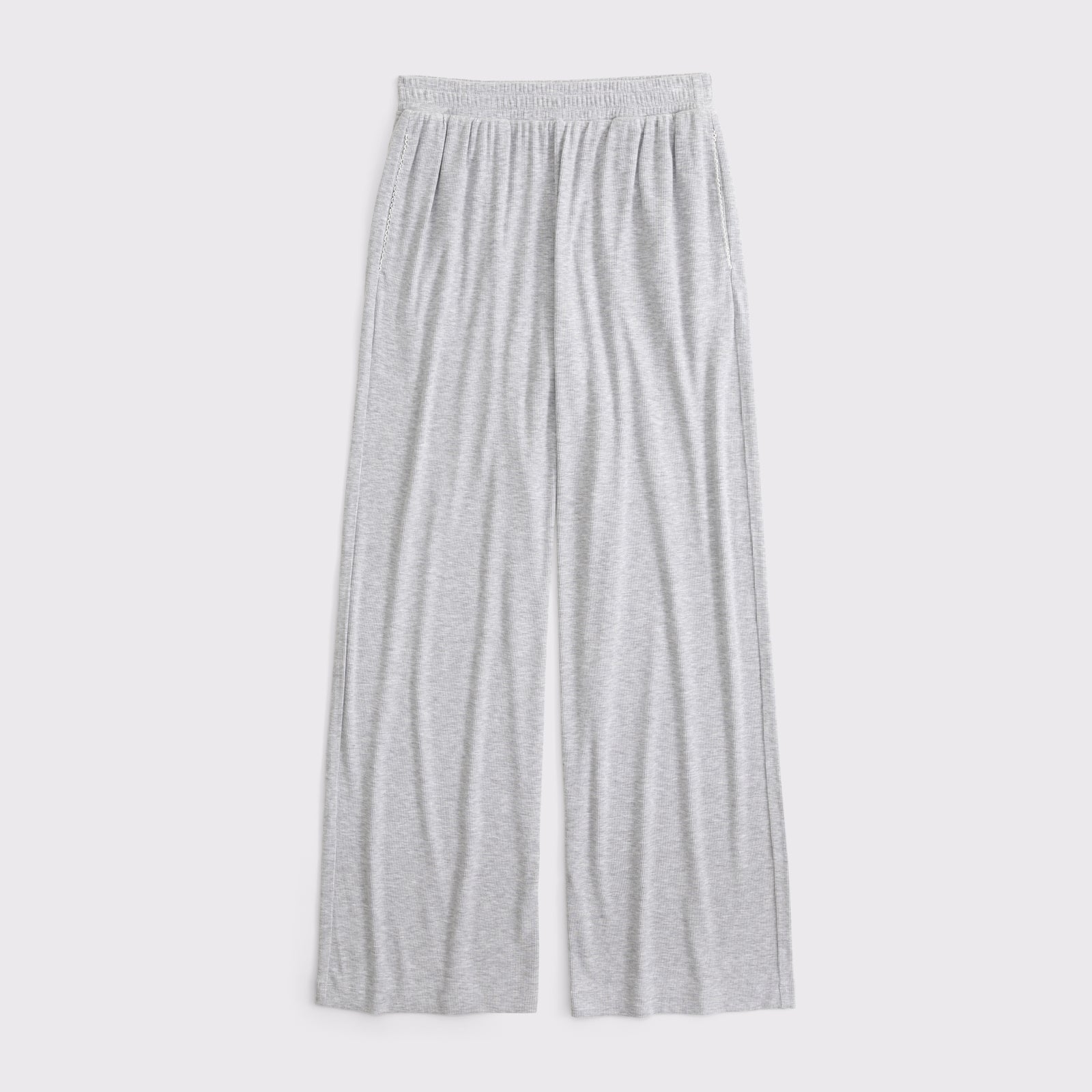 Abercrombie Lounge Ribbed Wide Leg Sweatpant