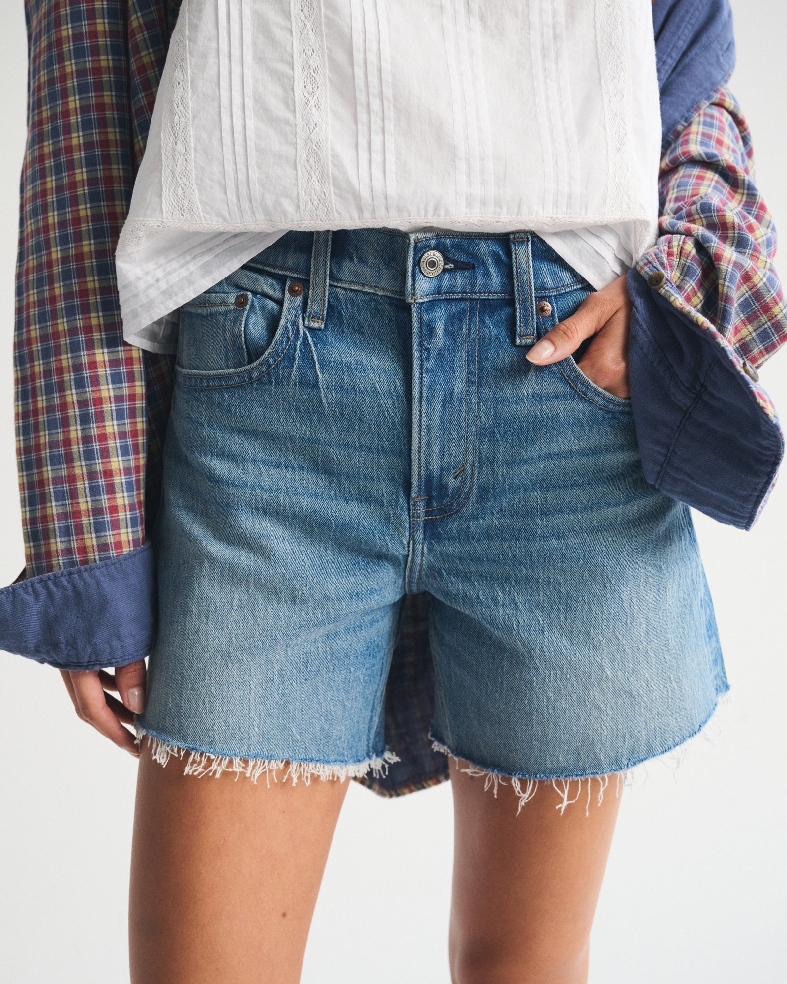Abercrombie High Rise Dad Short