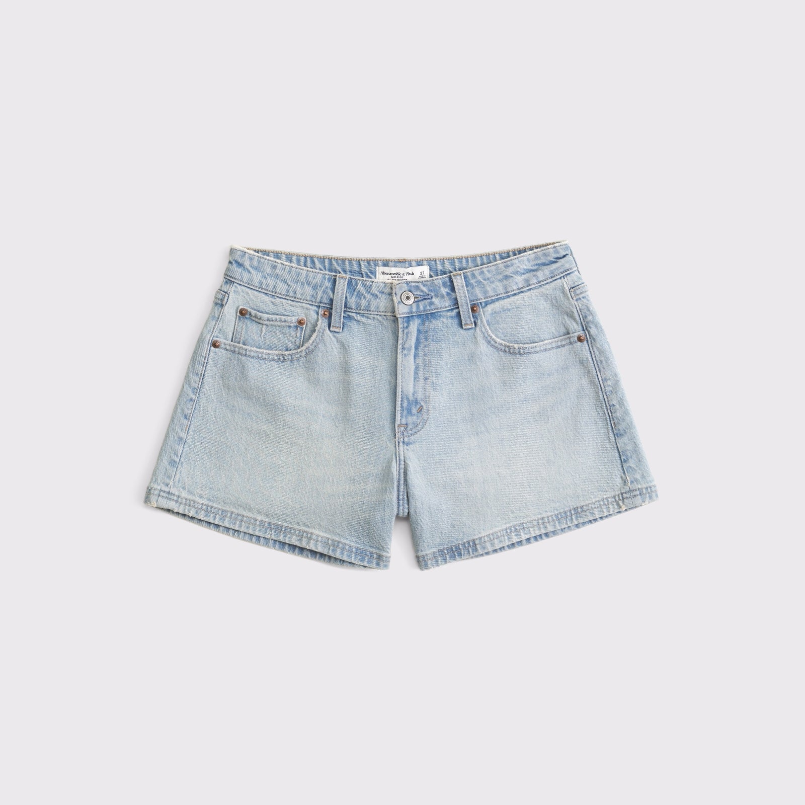 Abercrombie Curve Love Mid Rise A-Line Short