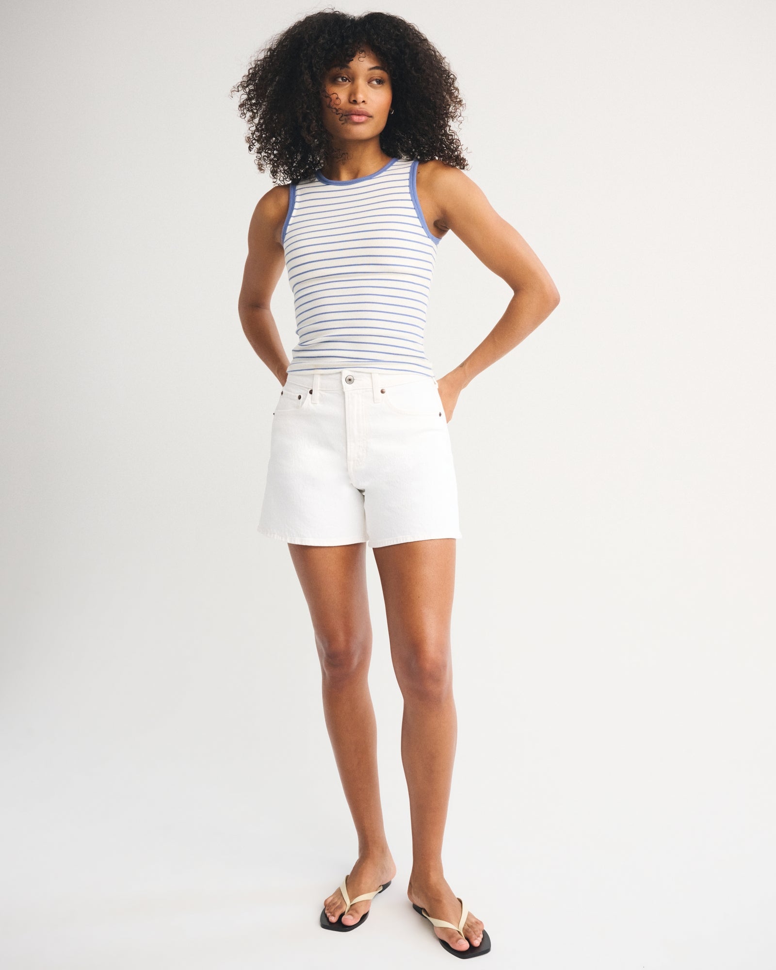 Abercrombie Curve Love High Rise Dad Short