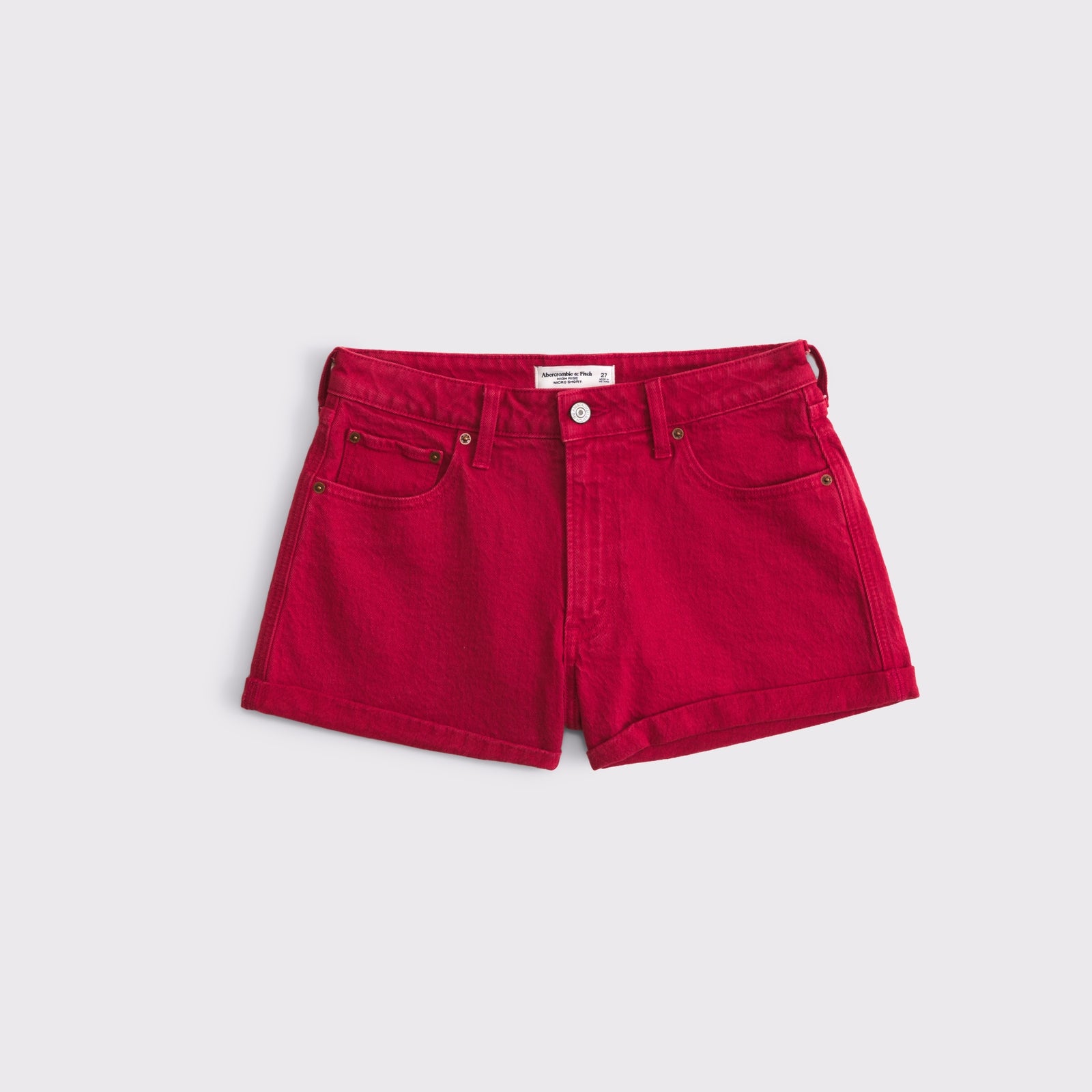 Abercrombie Curve Love High Rise Denim Micro Short