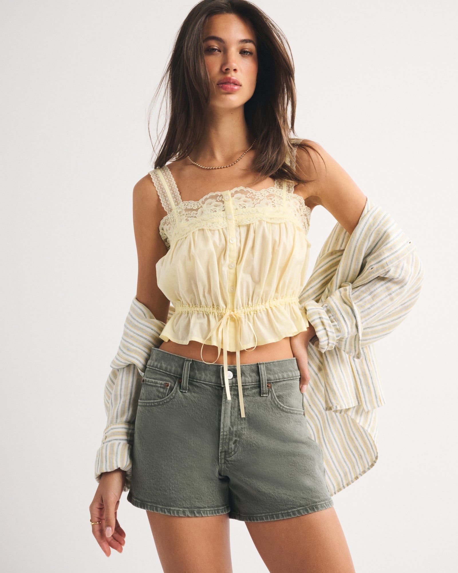 Abercrombie Mid Rise A-Line Short