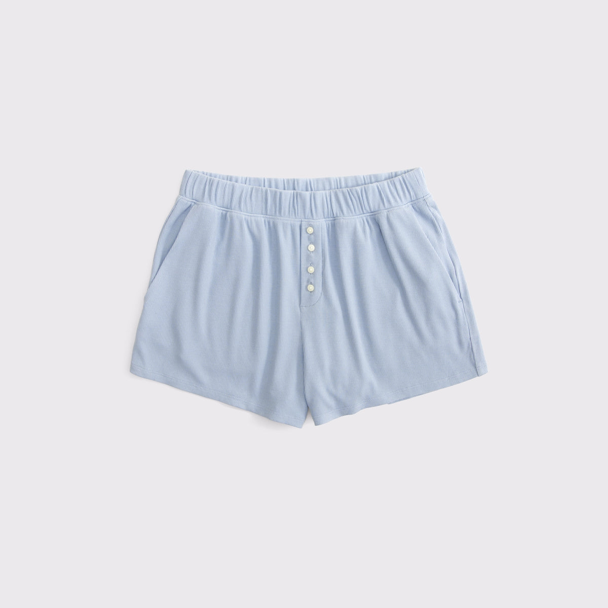 Abercrombie High Rise Ribbed Lounge Short