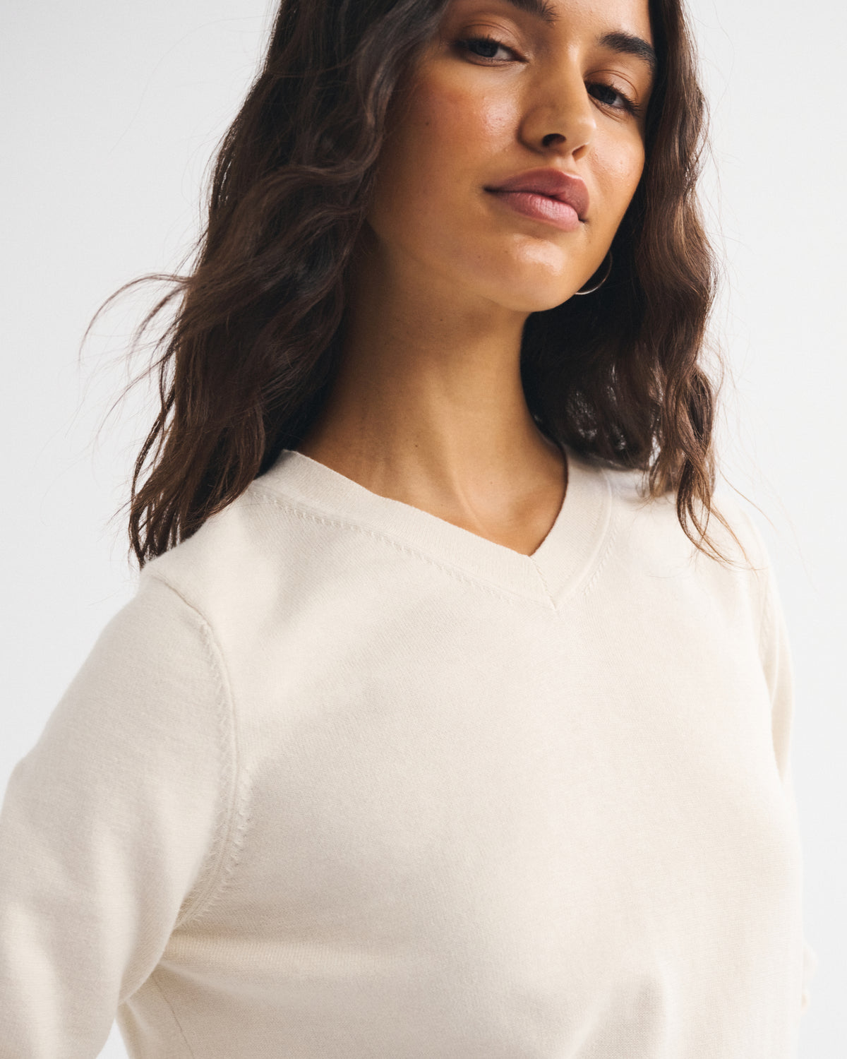 Abercrombie Cotton-Cashmere V-Neck Sweater