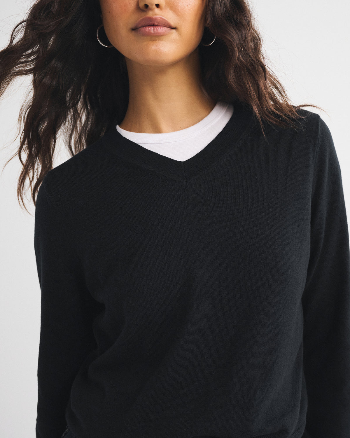 Abercrombie Cotton-Cashmere V-Neck Sweater