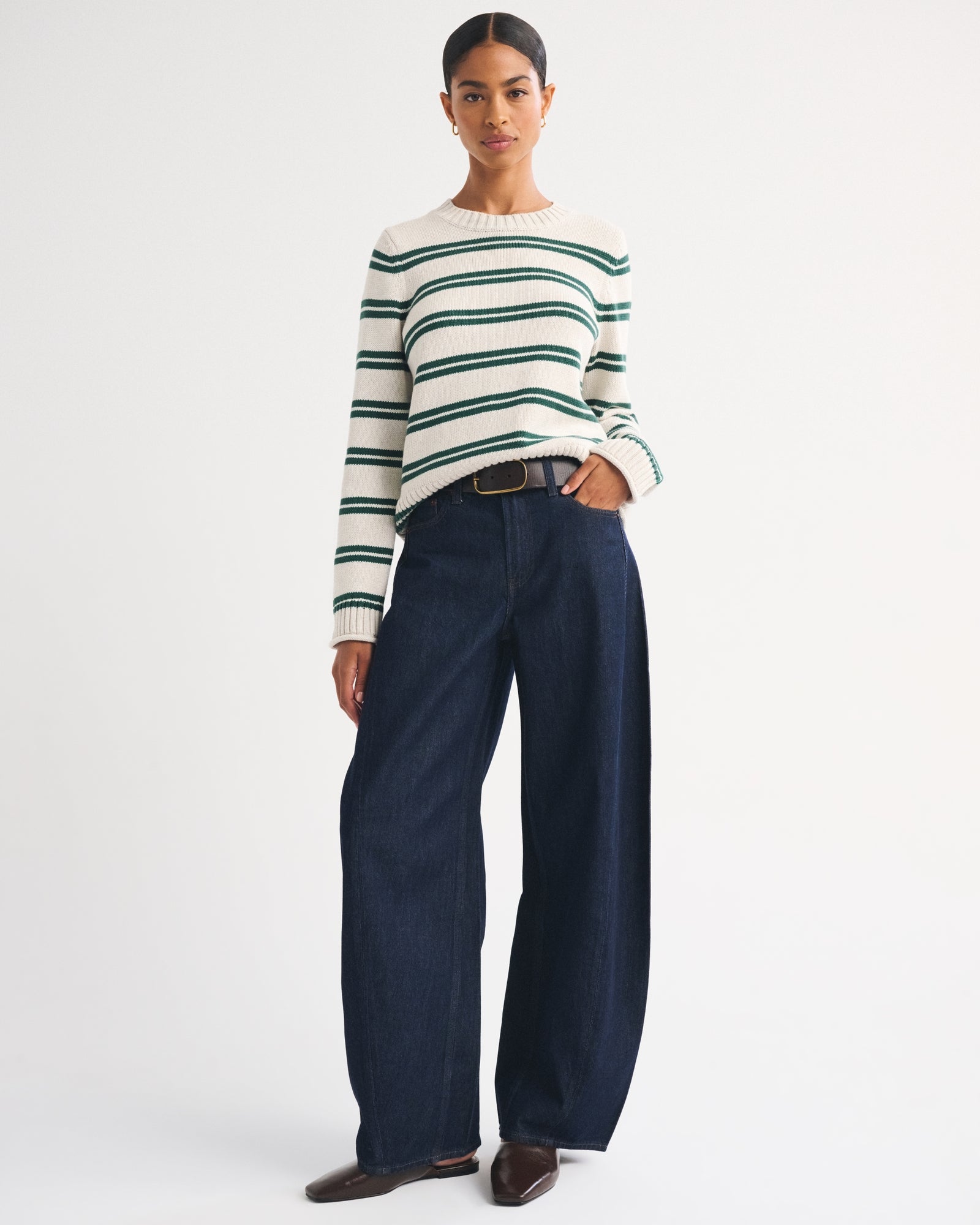 Abercrombie 100% Cotton A&F Madeline Crew Sweater