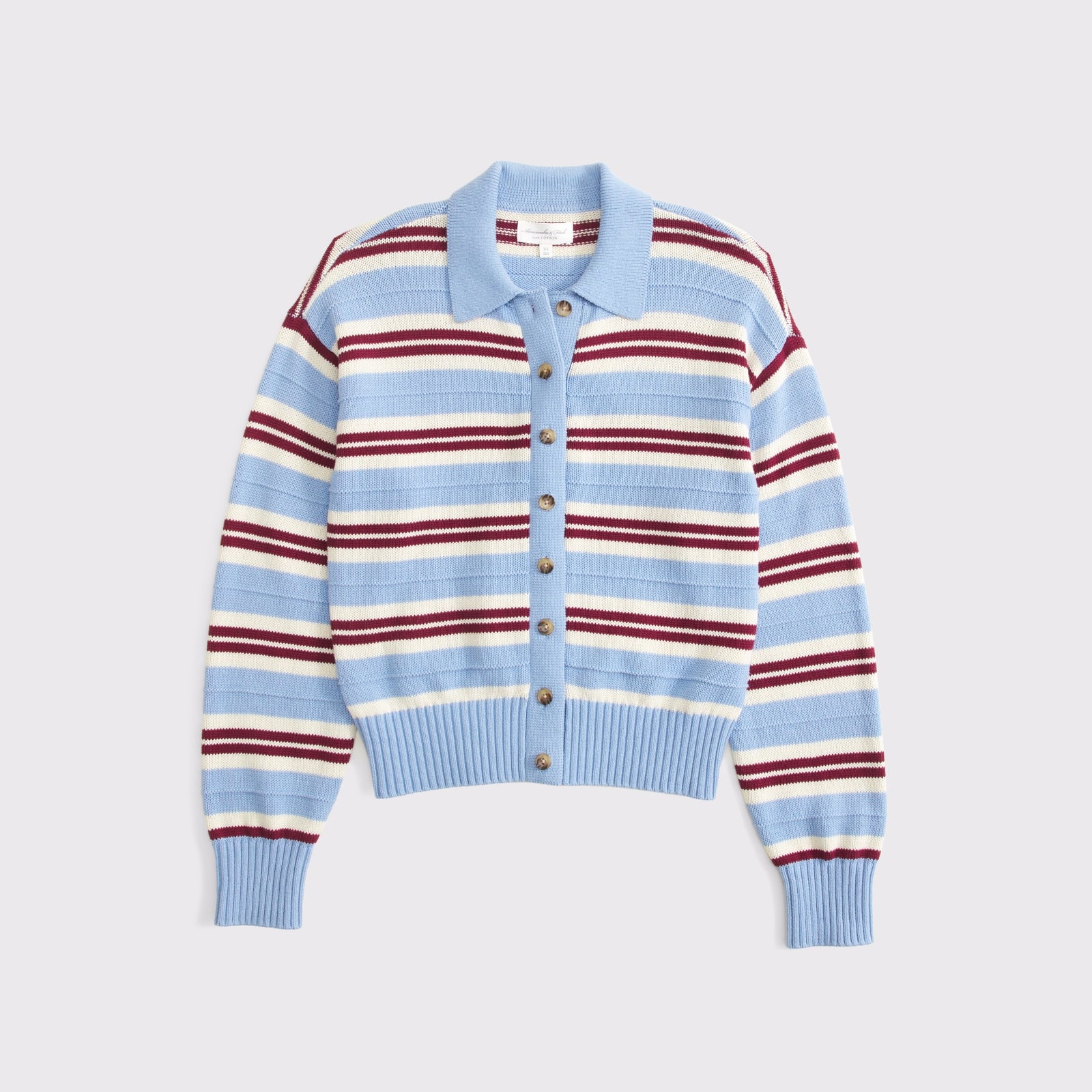 Abercrombie 100% Cotton Collared Cardigan