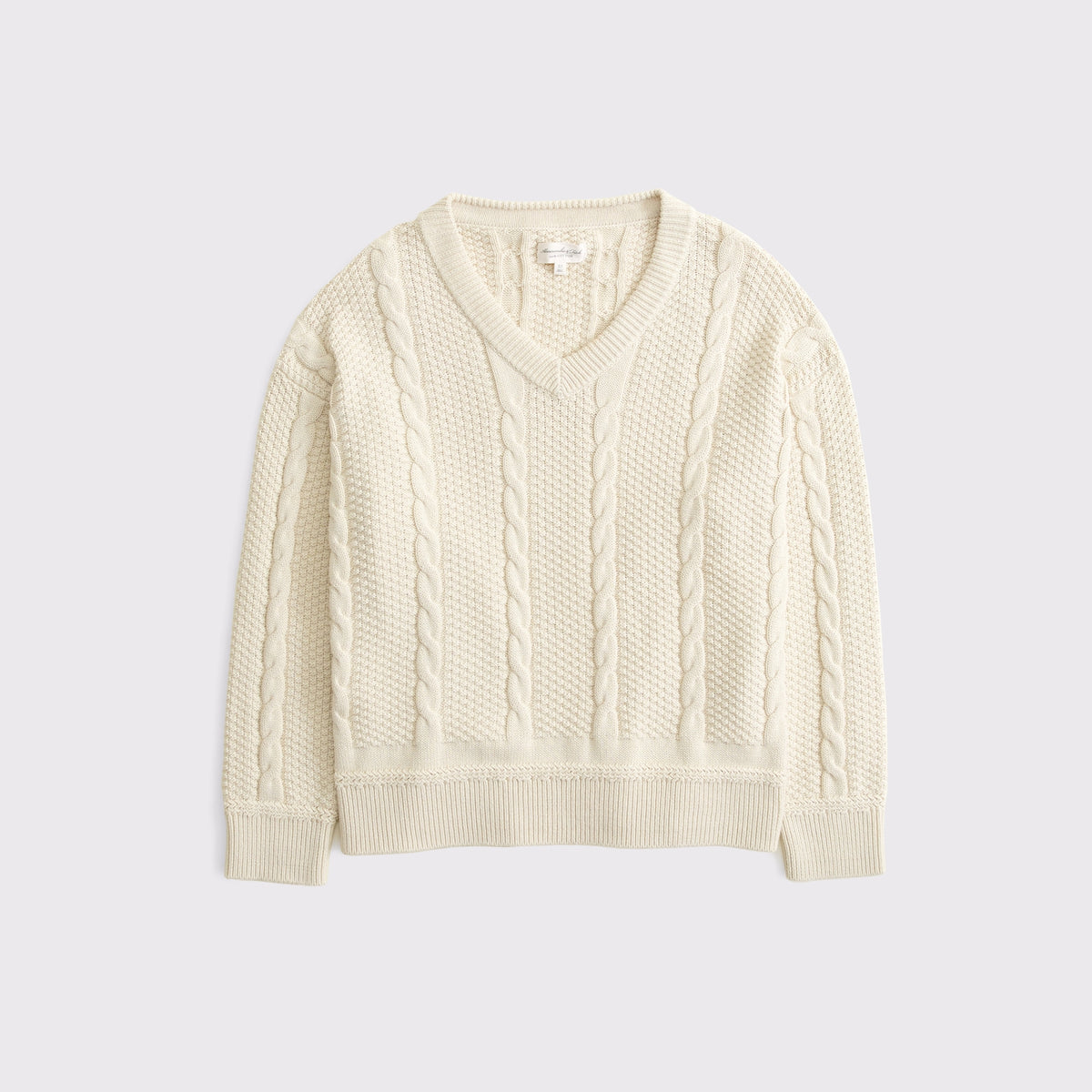 Abercrombie 100% Cotton Dad V-Neck Sweater