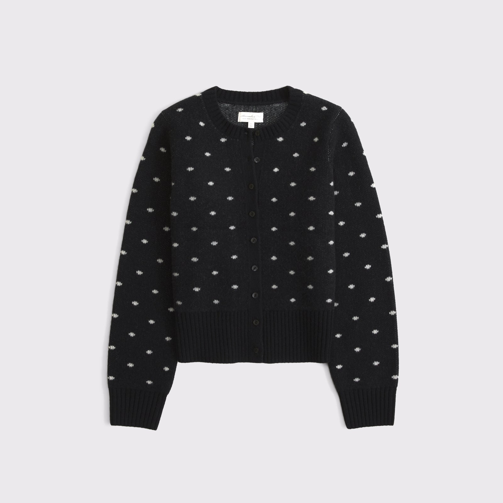 Abercrombie 100% Merino Wool Banded Crew Cardigan
