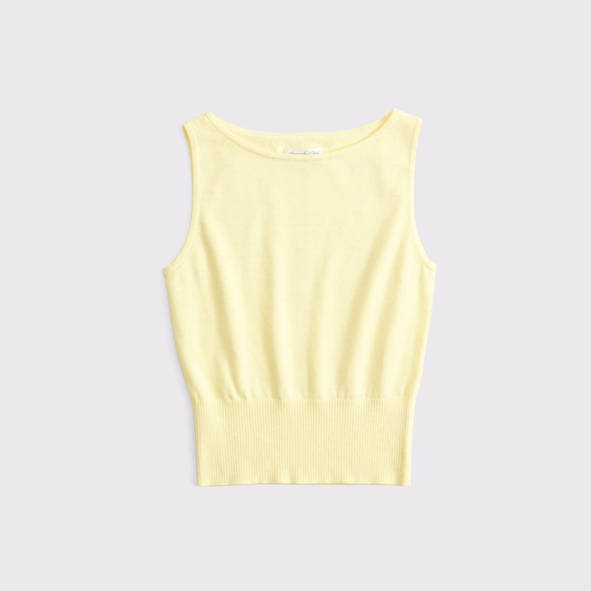 Abercrombie Cotton-Cashmere Blend Banded Shell Sweater