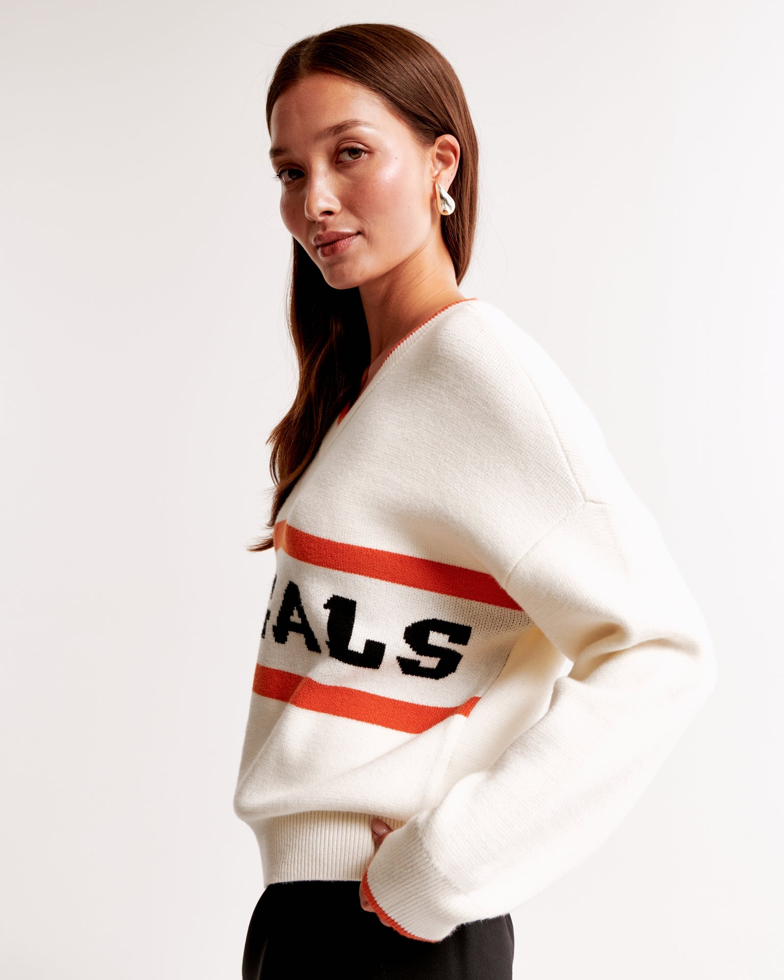 Abercrombie Cincinnati Bengals LuxeLoft V-Neck Sweater