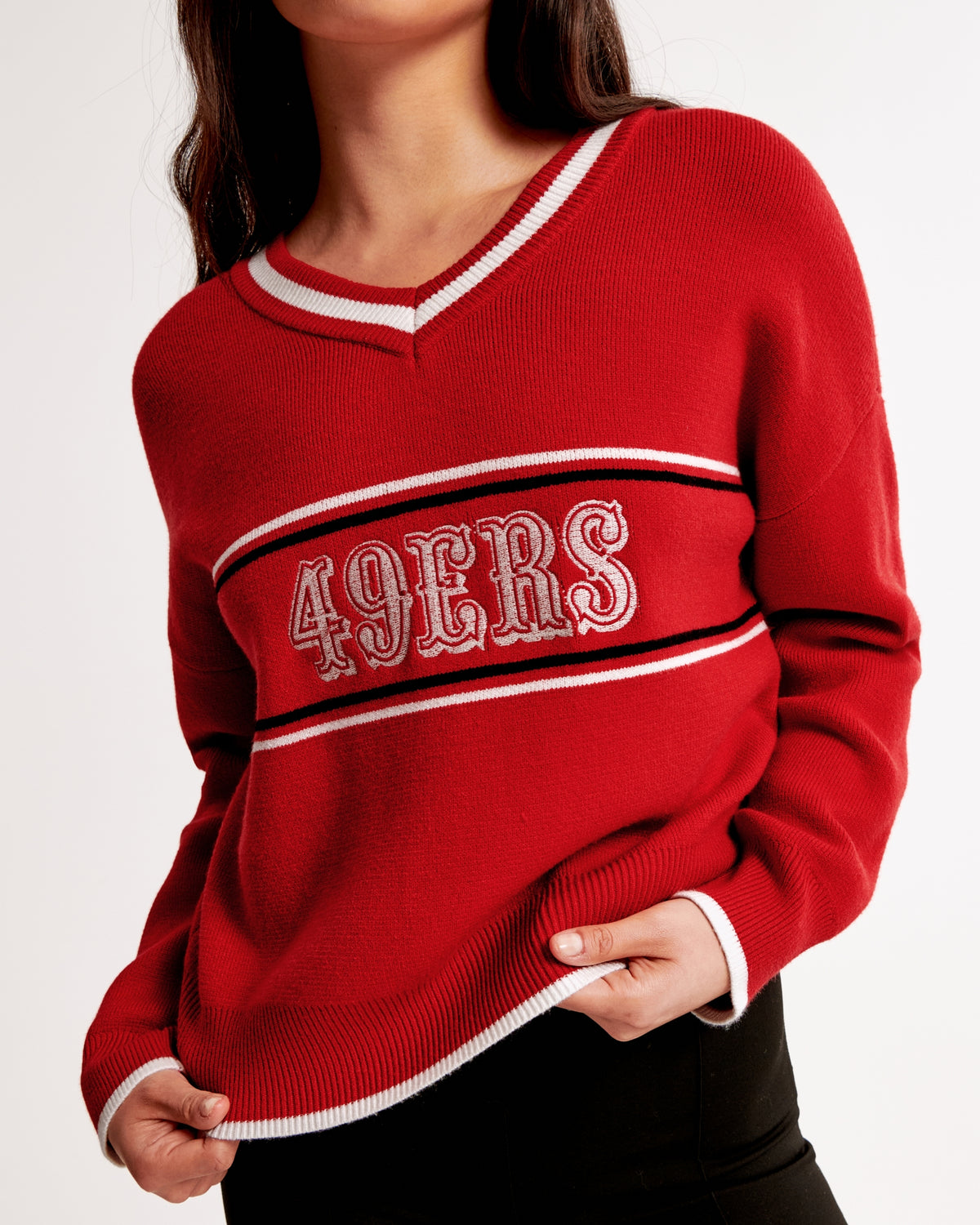 Abercrombie Cincinnati Bengals LuxeLoft V-Neck Sweater